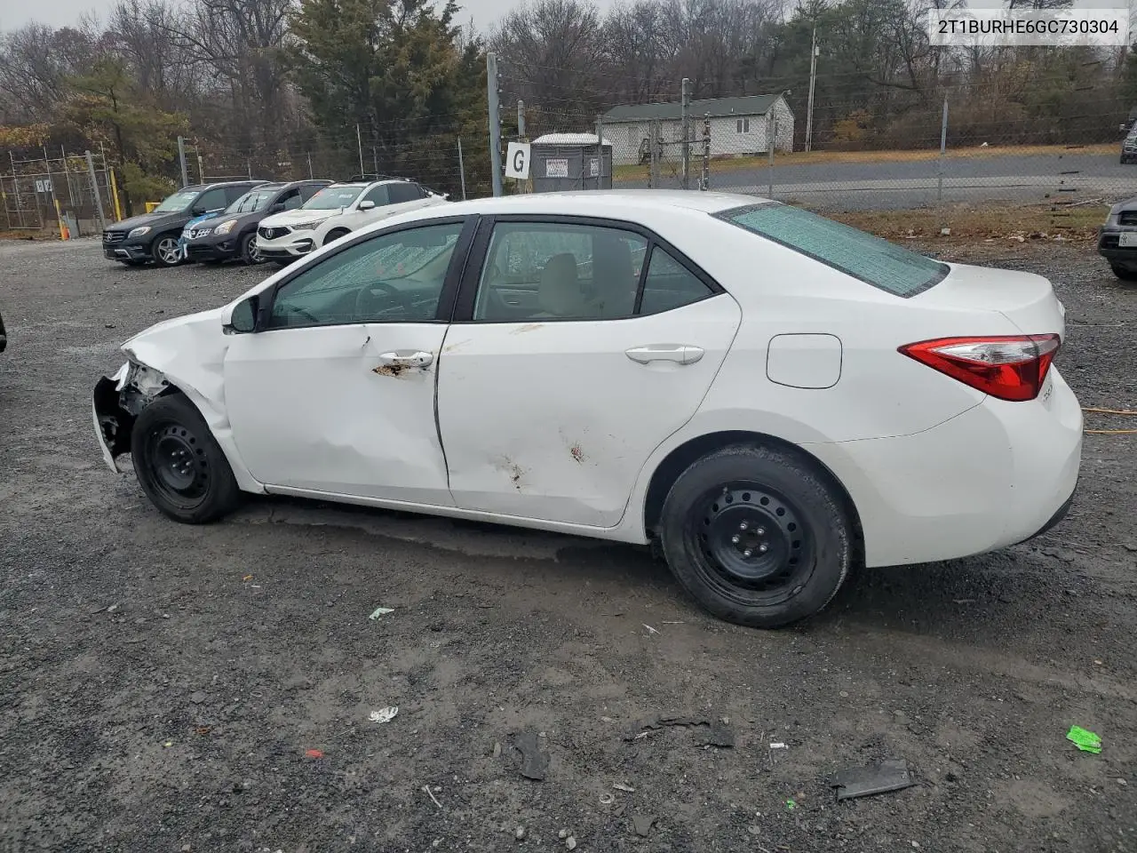 2T1BURHE6GC730304 2016 Toyota Corolla L