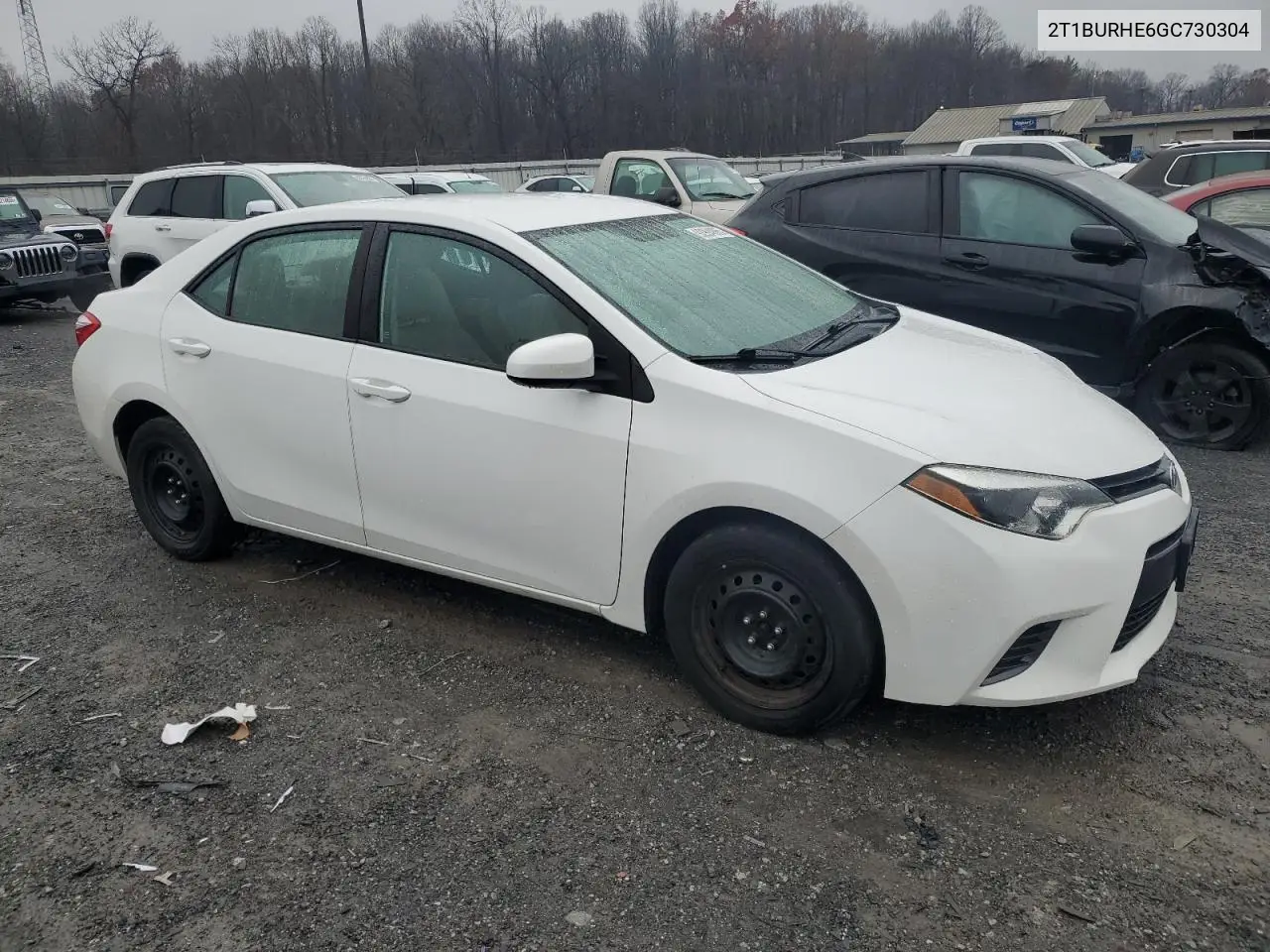 2T1BURHE6GC730304 2016 Toyota Corolla L