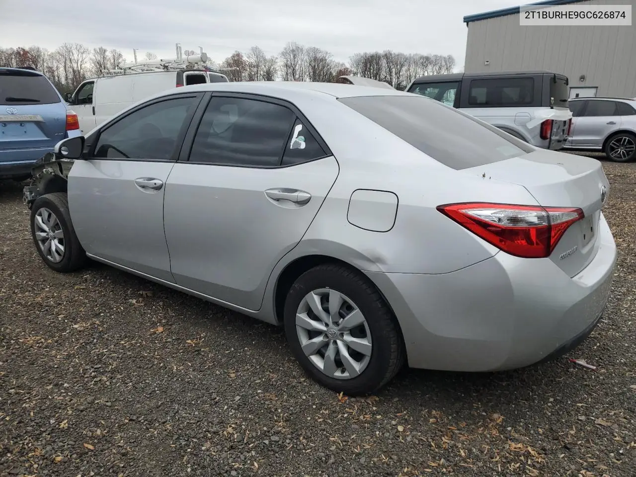 2T1BURHE9GC626874 2016 Toyota Corolla L