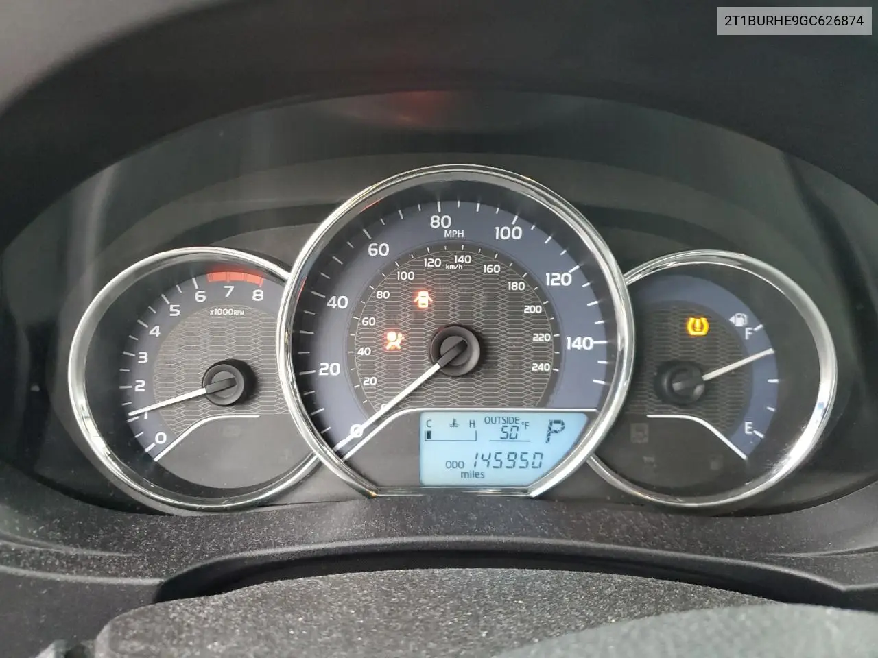 2T1BURHE9GC626874 2016 Toyota Corolla L