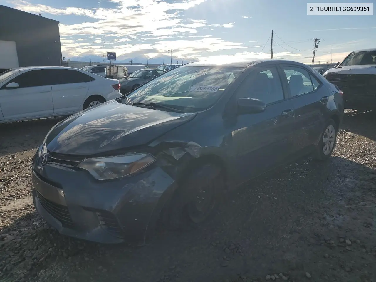 2T1BURHE1GC699351 2016 Toyota Corolla L