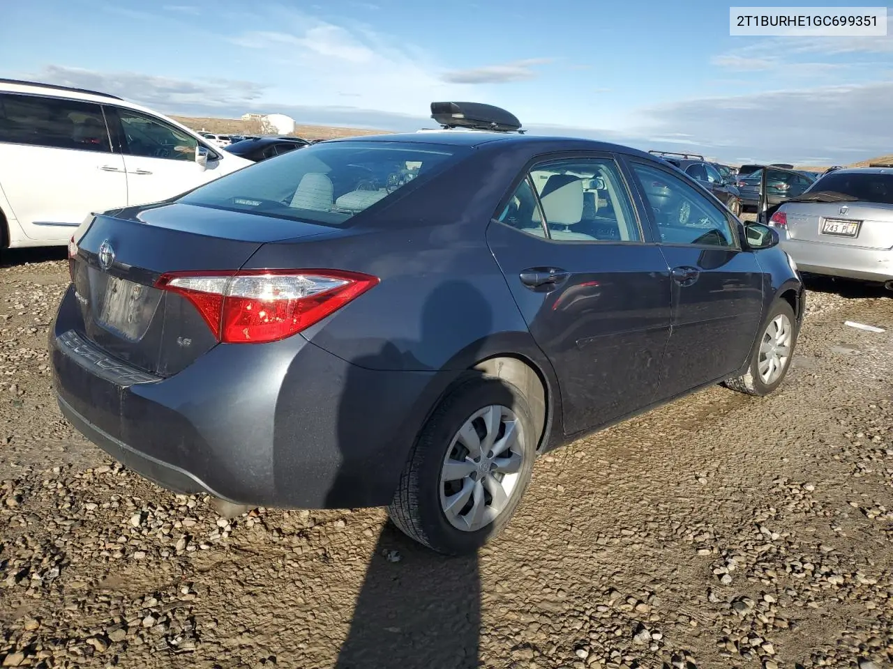 2T1BURHE1GC699351 2016 Toyota Corolla L