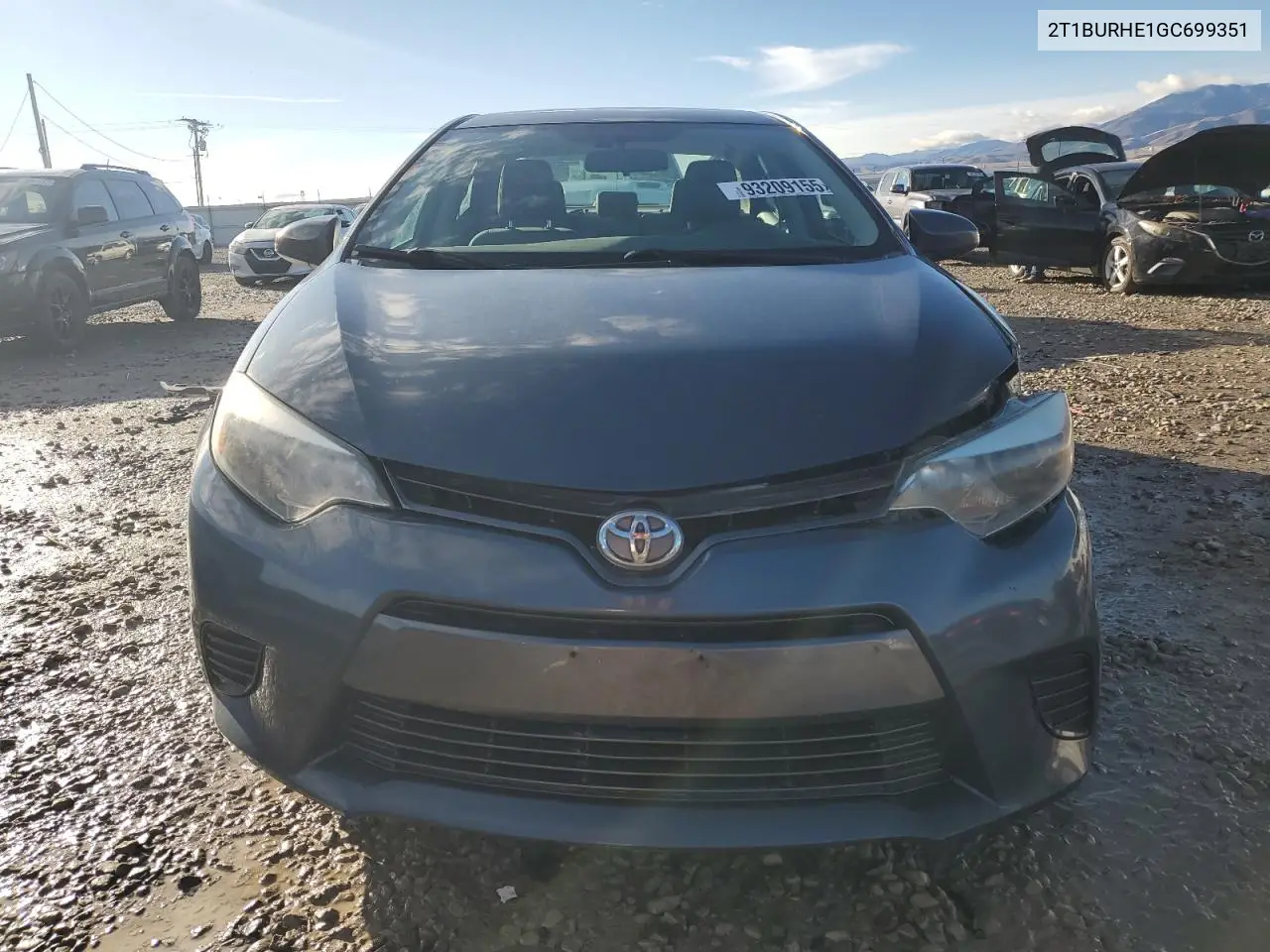2T1BURHE1GC699351 2016 Toyota Corolla L