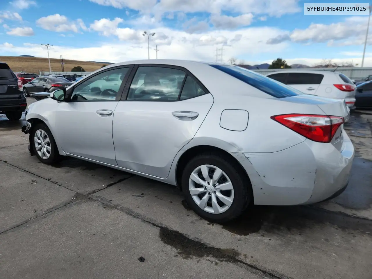 5YFBURHE4GP391025 2016 Toyota Corolla L