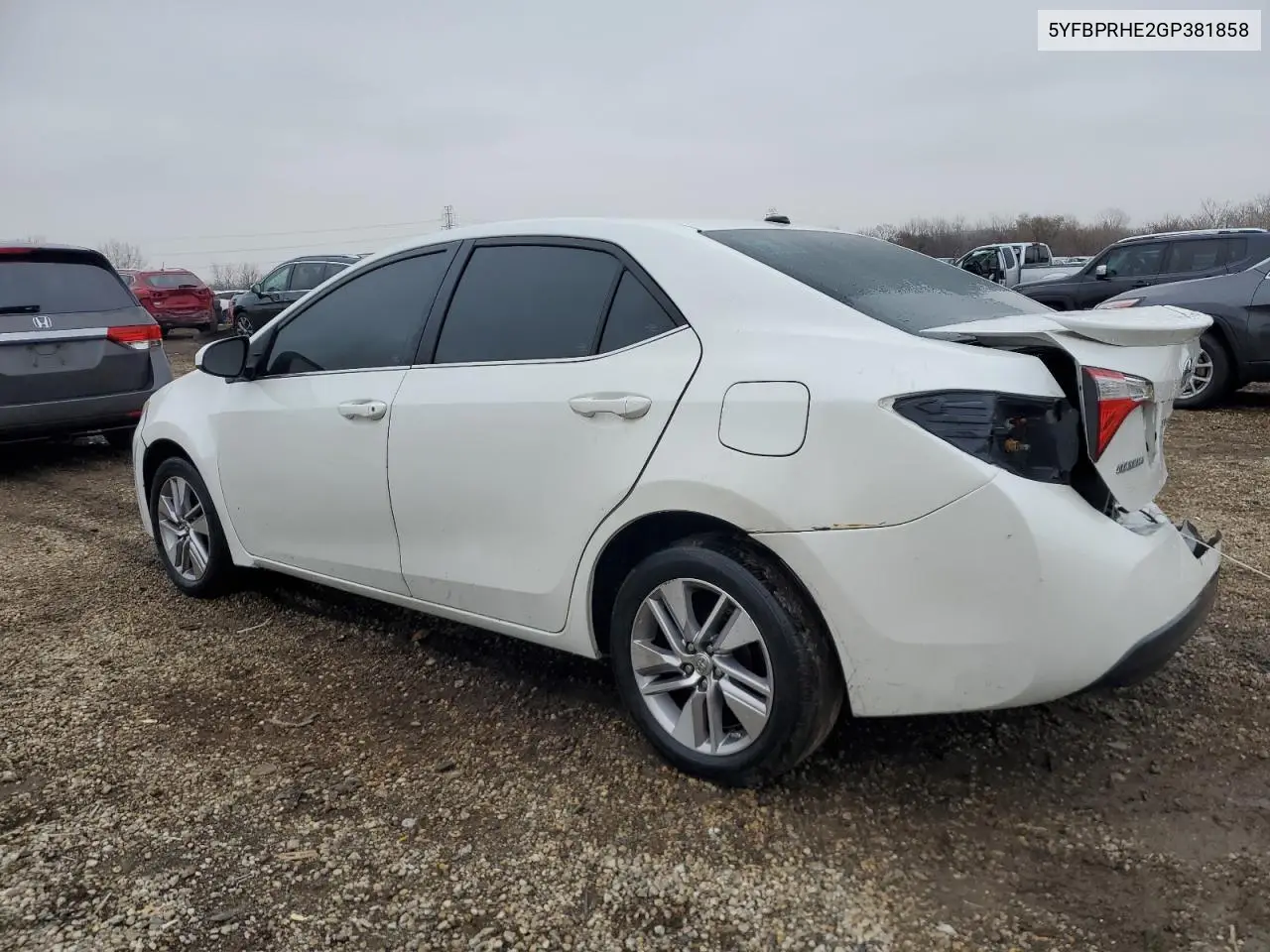 5YFBPRHE2GP381858 2016 Toyota Corolla Eco