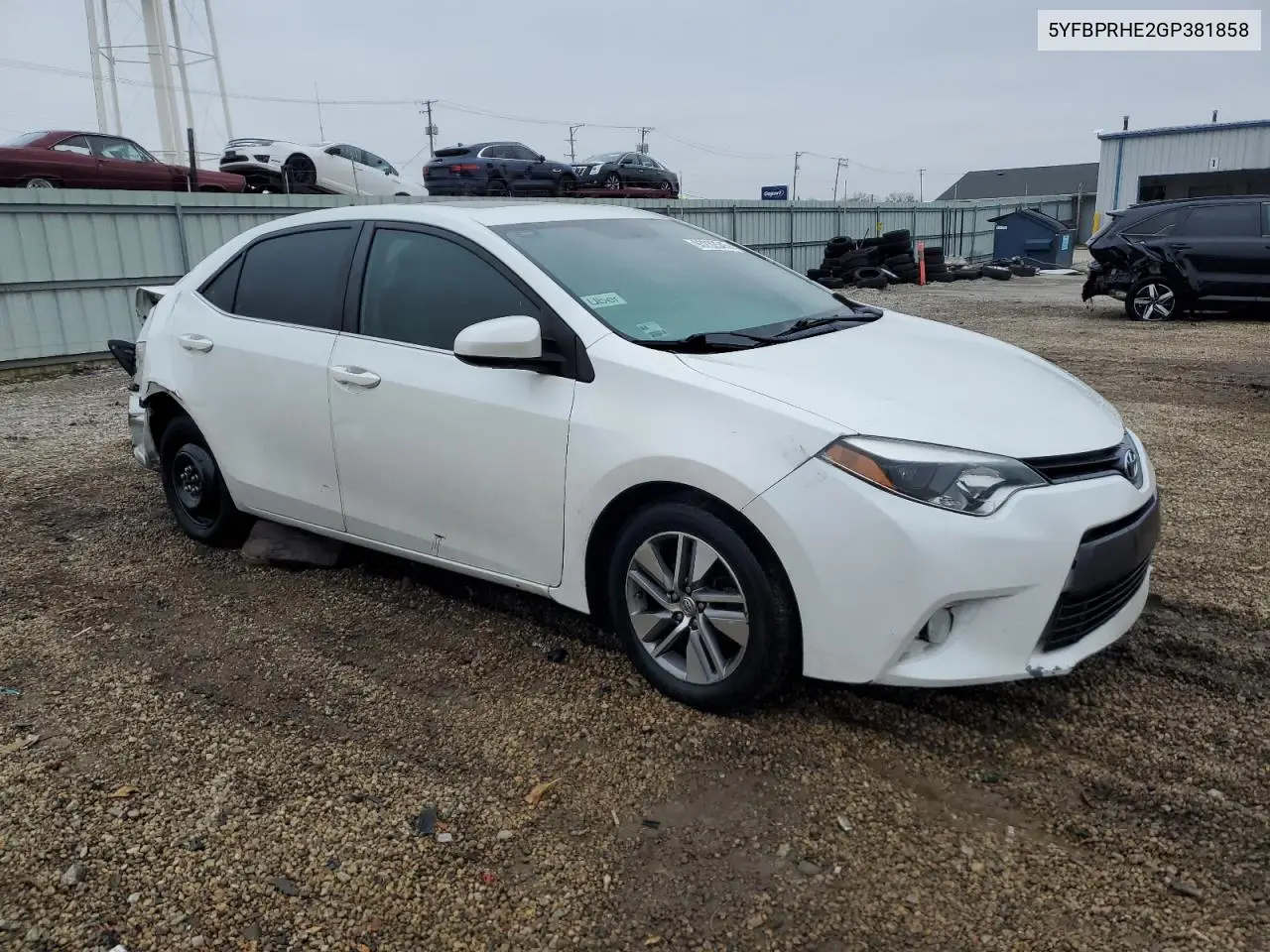 5YFBPRHE2GP381858 2016 Toyota Corolla Eco