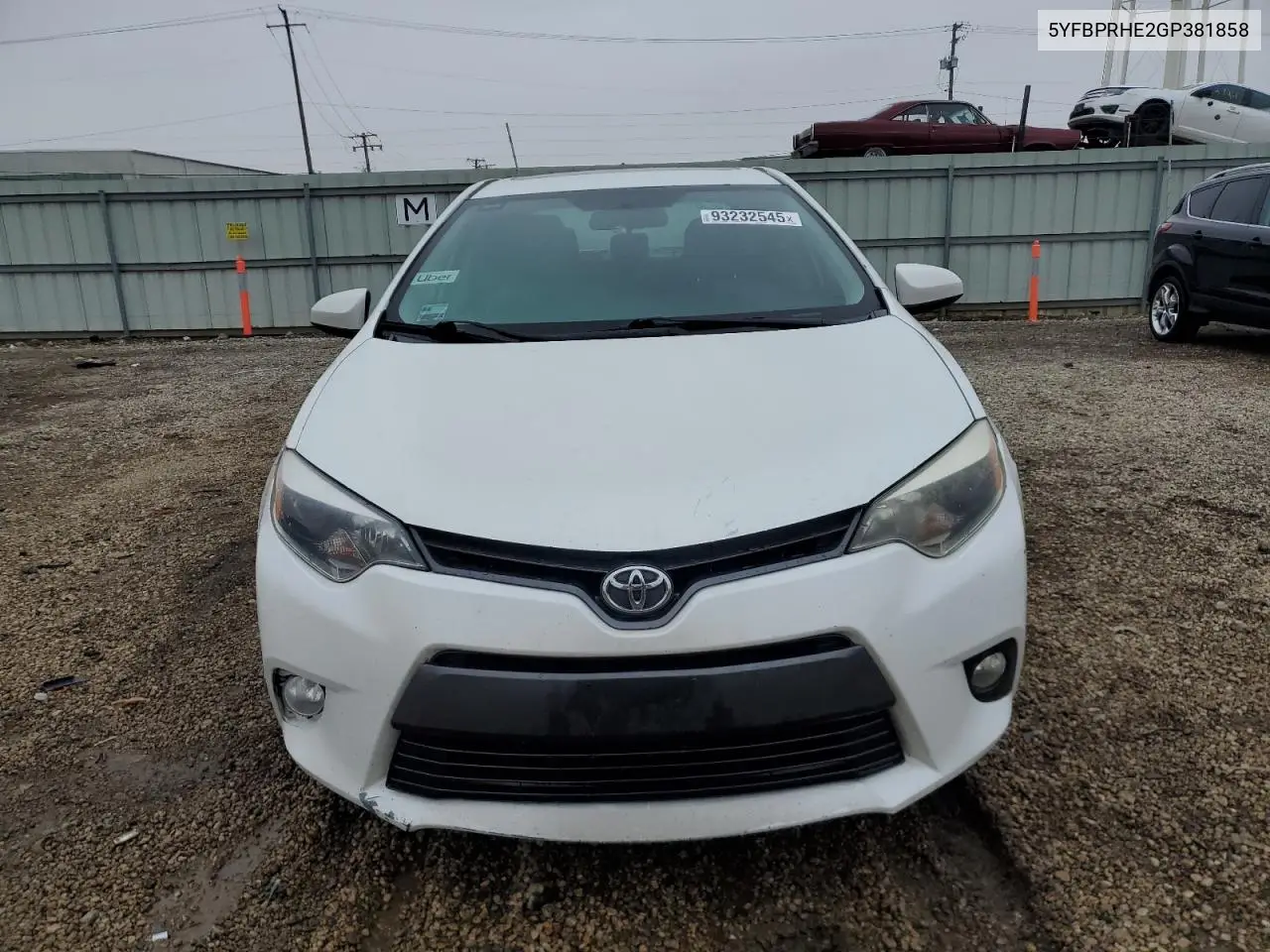 5YFBPRHE2GP381858 2016 Toyota Corolla Eco