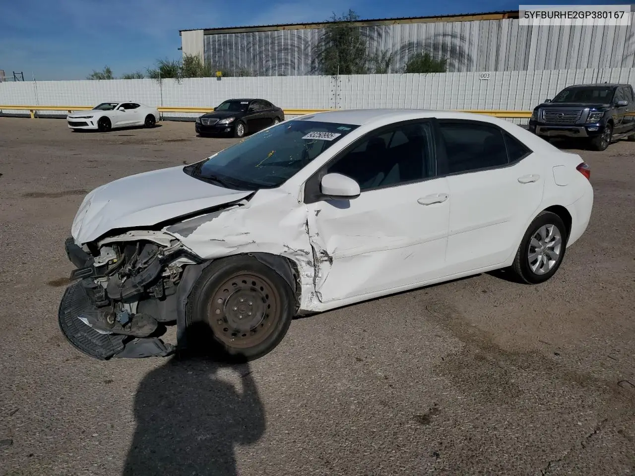 5YFBURHE2GP380167 2016 Toyota Corolla L