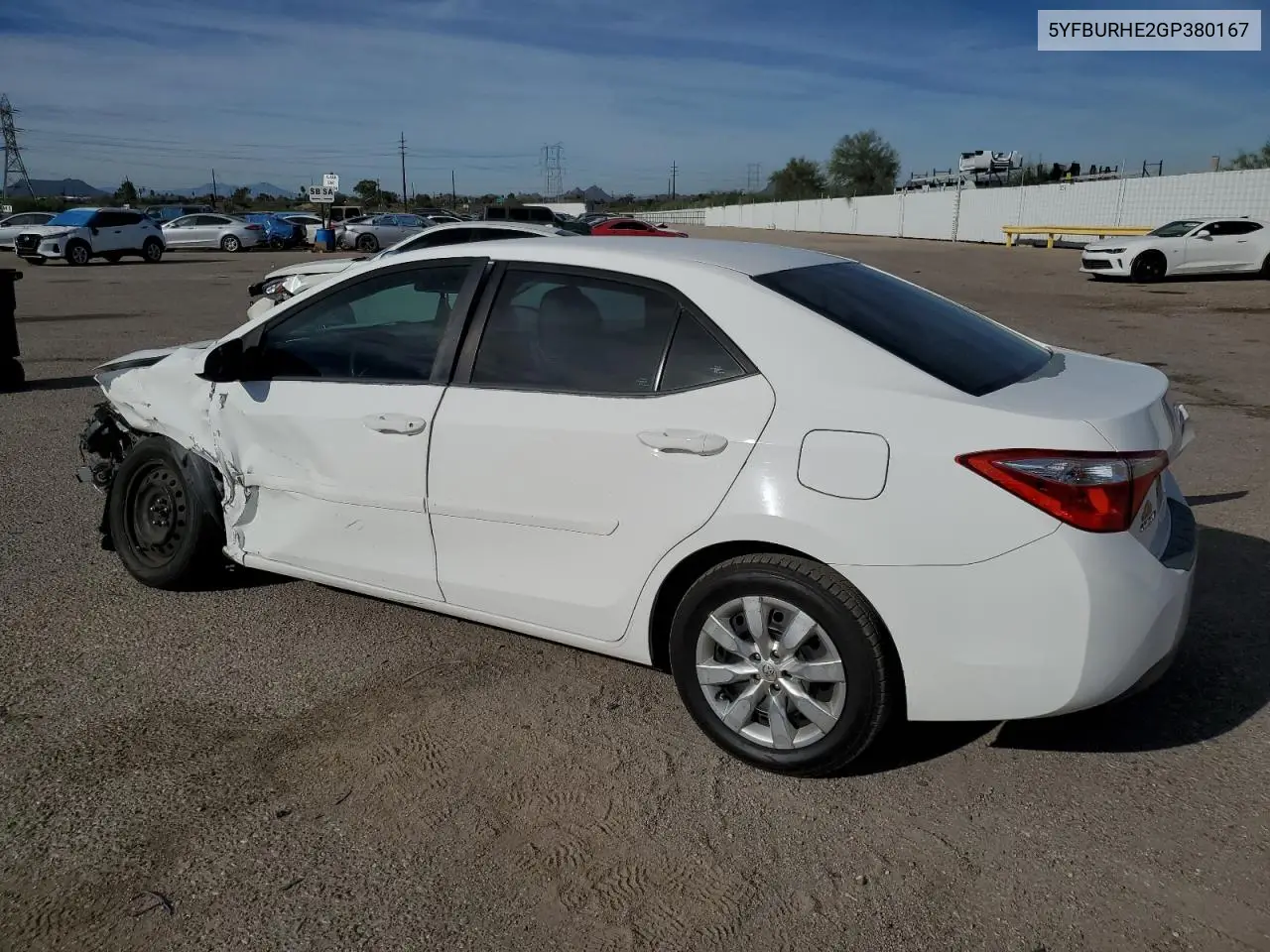 5YFBURHE2GP380167 2016 Toyota Corolla L