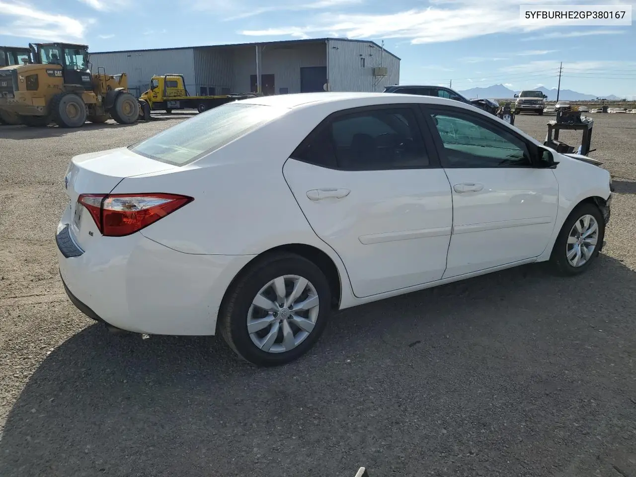 5YFBURHE2GP380167 2016 Toyota Corolla L