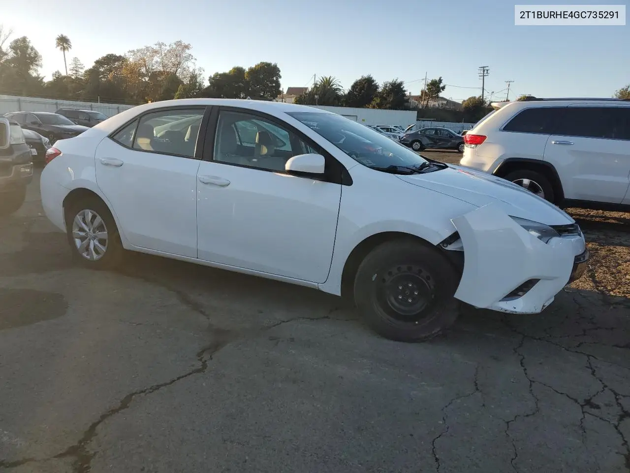 2T1BURHE4GC735291 2016 Toyota Corolla L