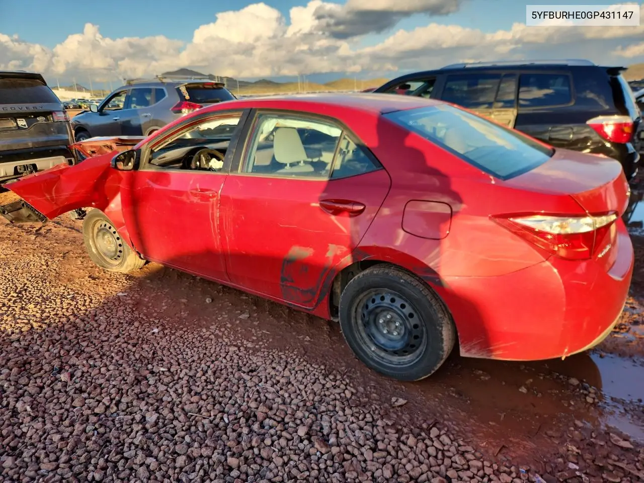 5YFBURHE0GP431147 2016 Toyota Corolla L