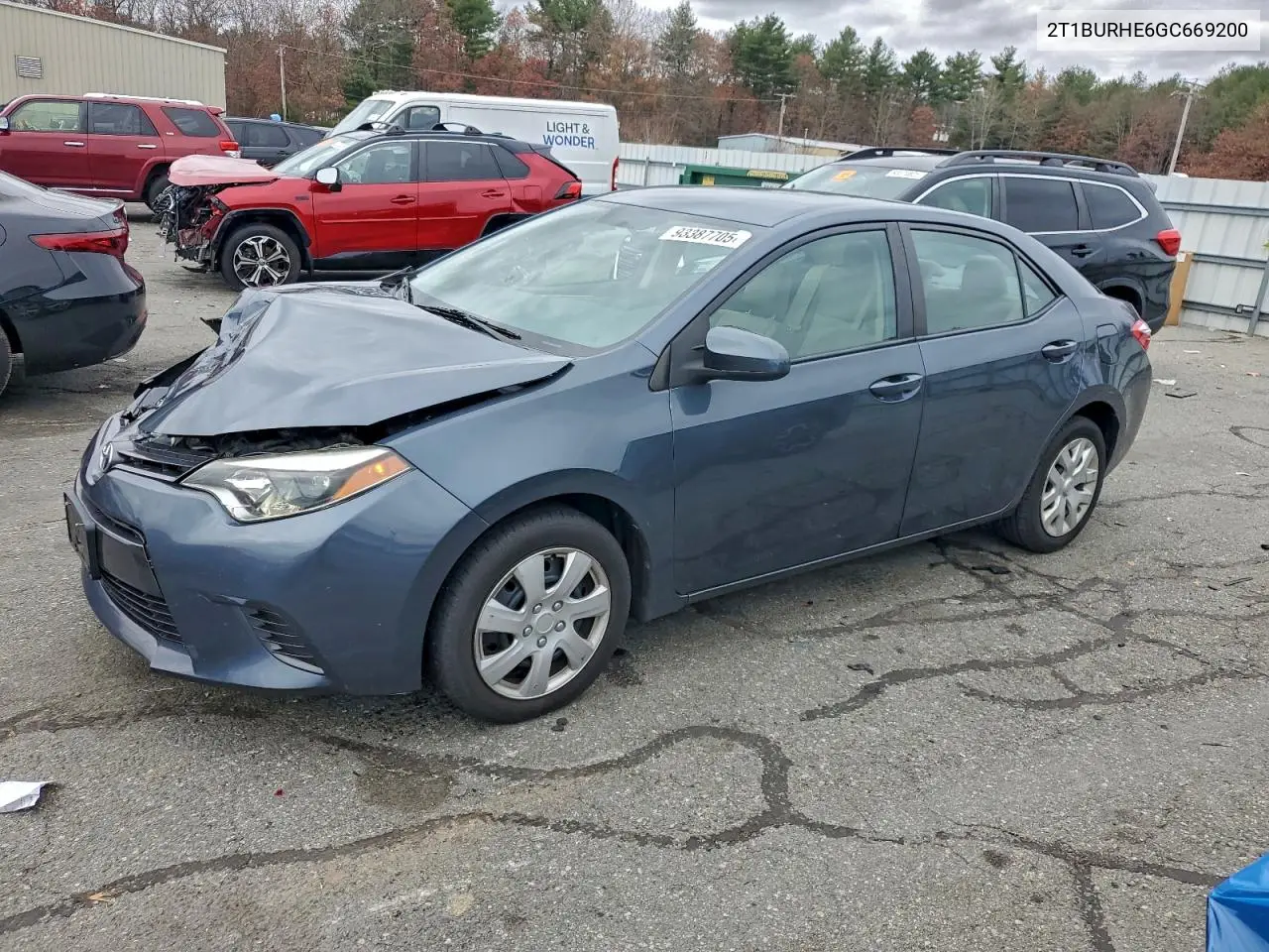 2T1BURHE6GC669200 2016 Toyota Corolla L