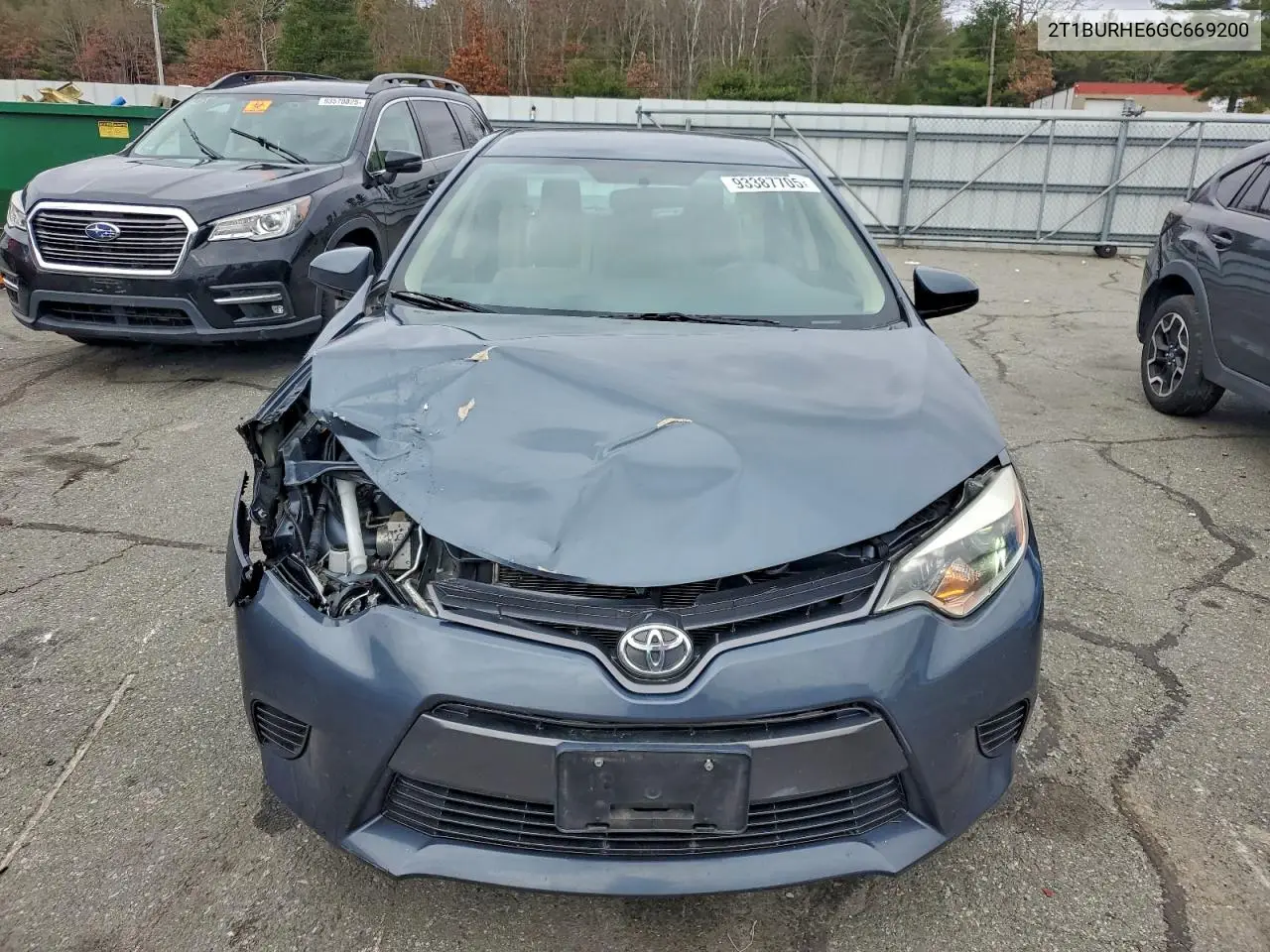 2T1BURHE6GC669200 2016 Toyota Corolla L