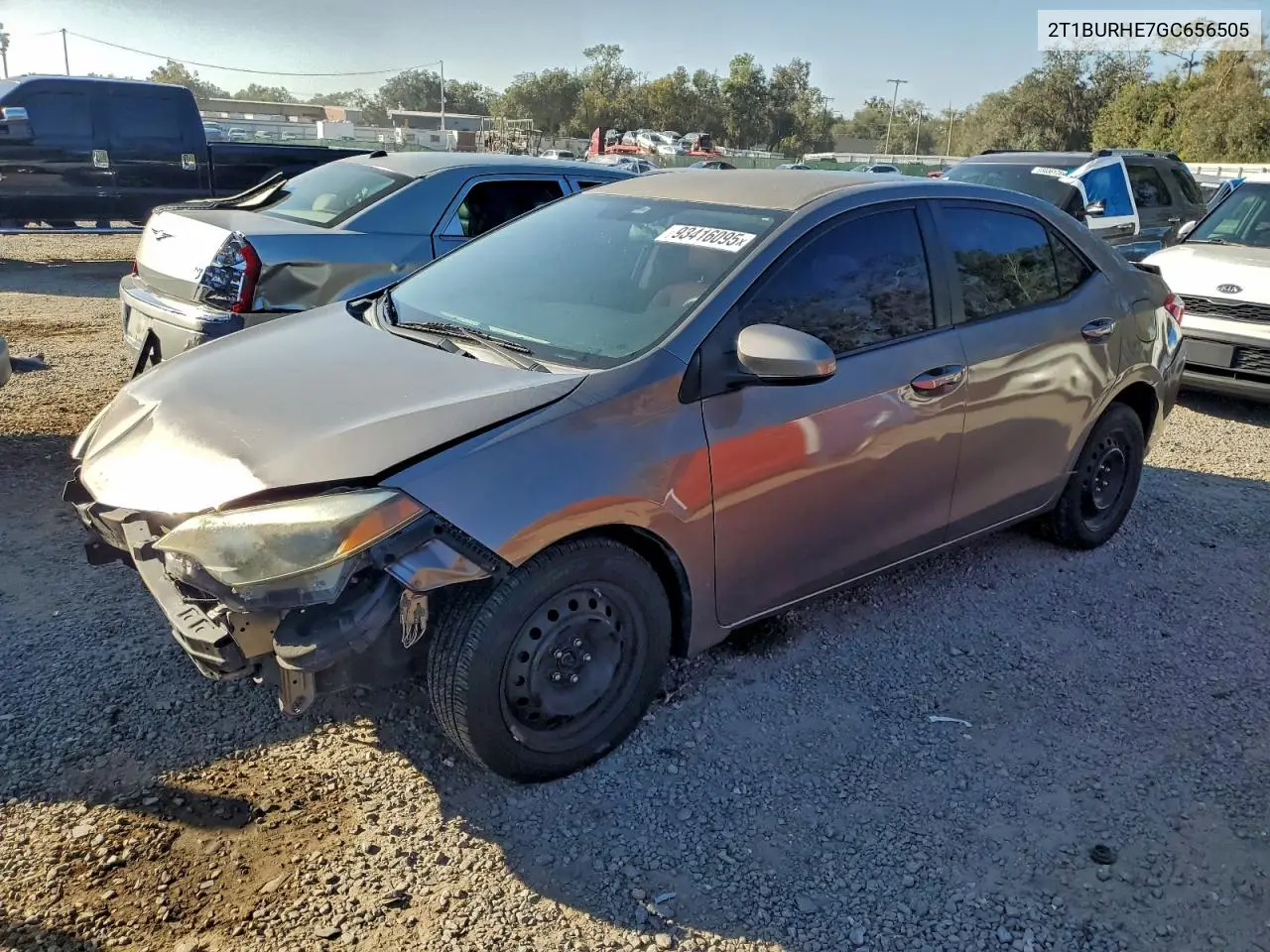 2T1BURHE7GC656505 2016 Toyota Corolla L