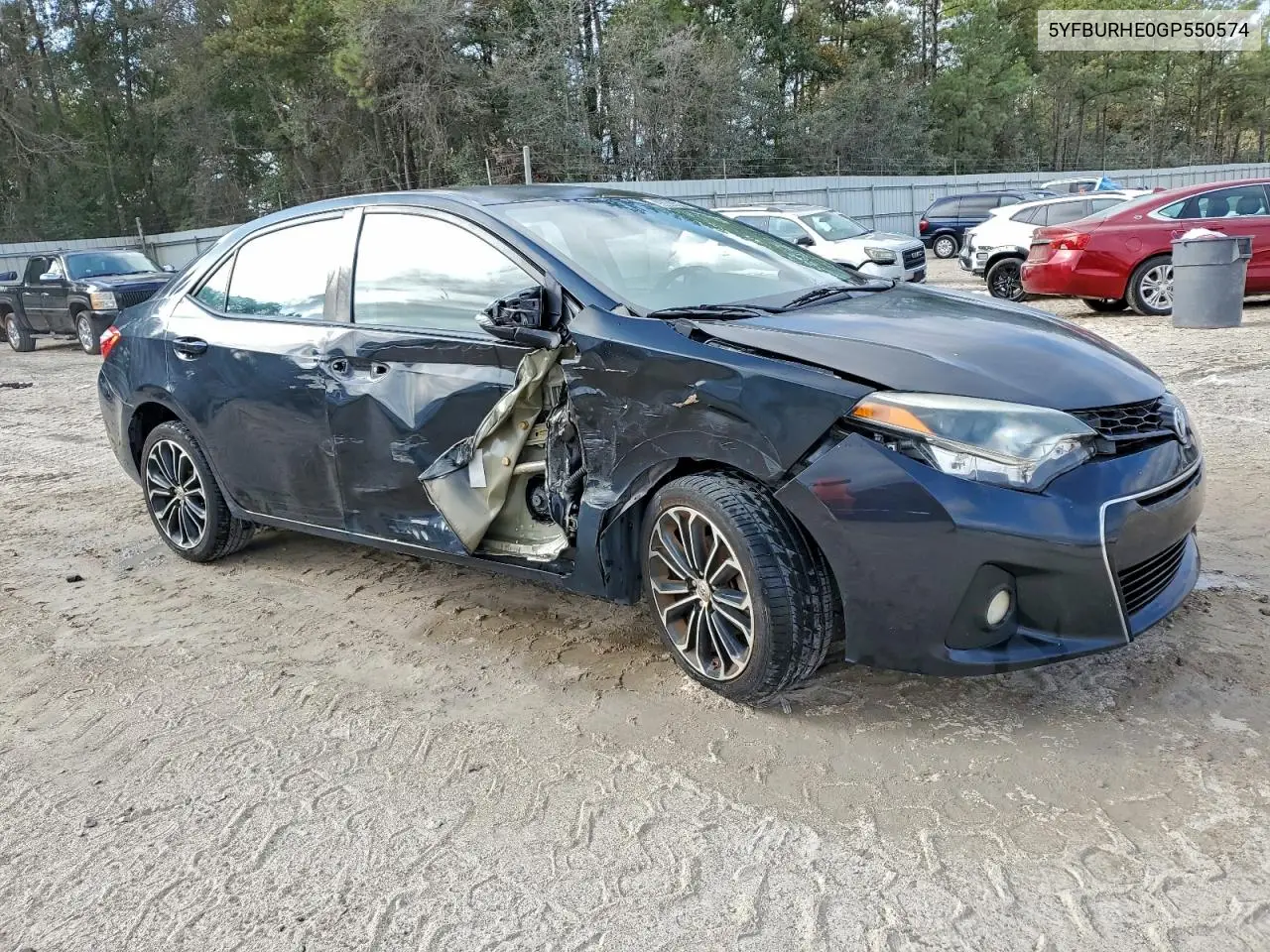 5YFBURHE0GP550574 2016 Toyota Corolla L
