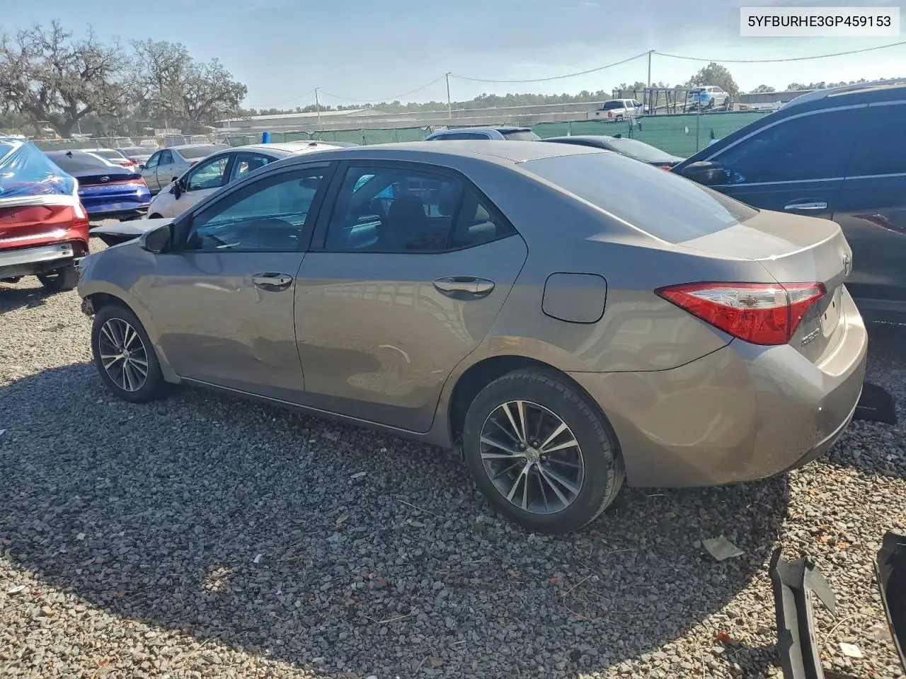 5YFBURHE3GP459153 2016 Toyota Corolla L
