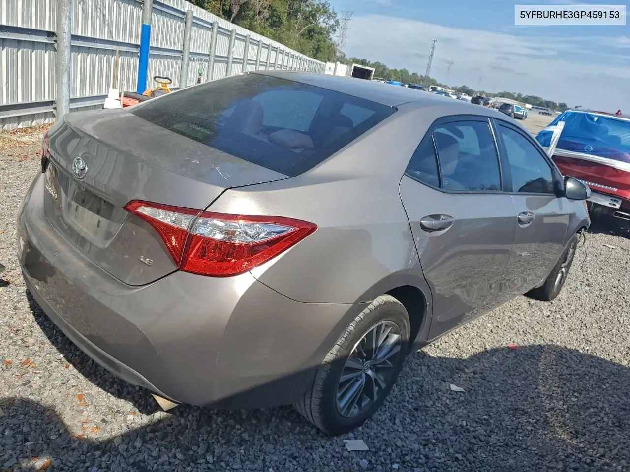 5YFBURHE3GP459153 2016 Toyota Corolla L