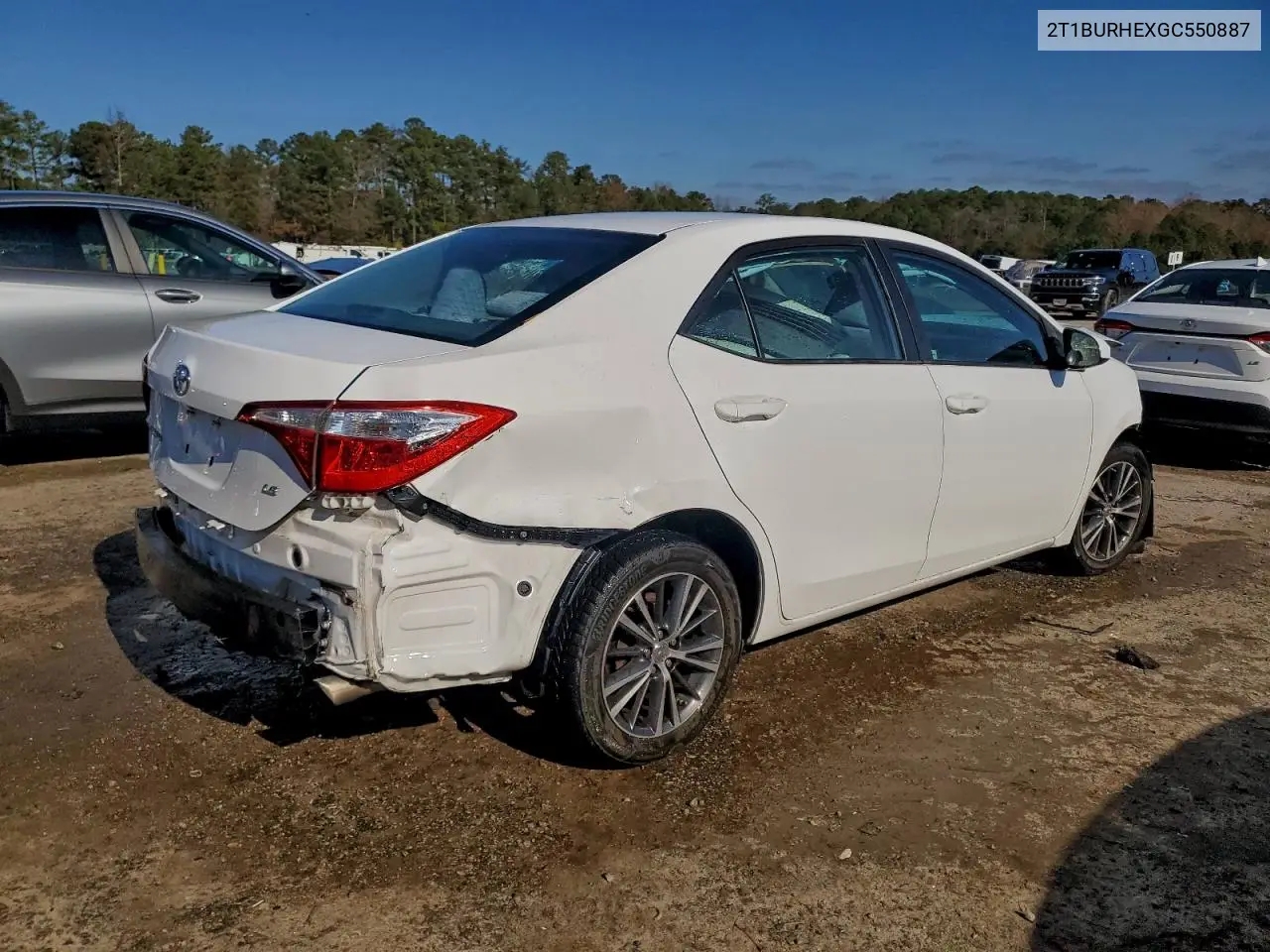 2T1BURHEXGC550887 2016 Toyota Corolla L