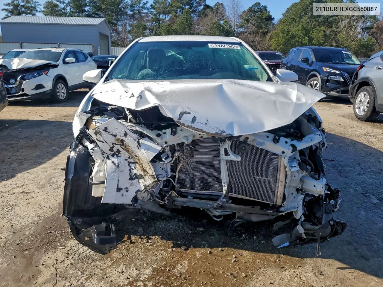 2T1BURHEXGC550887 2016 Toyota Corolla L