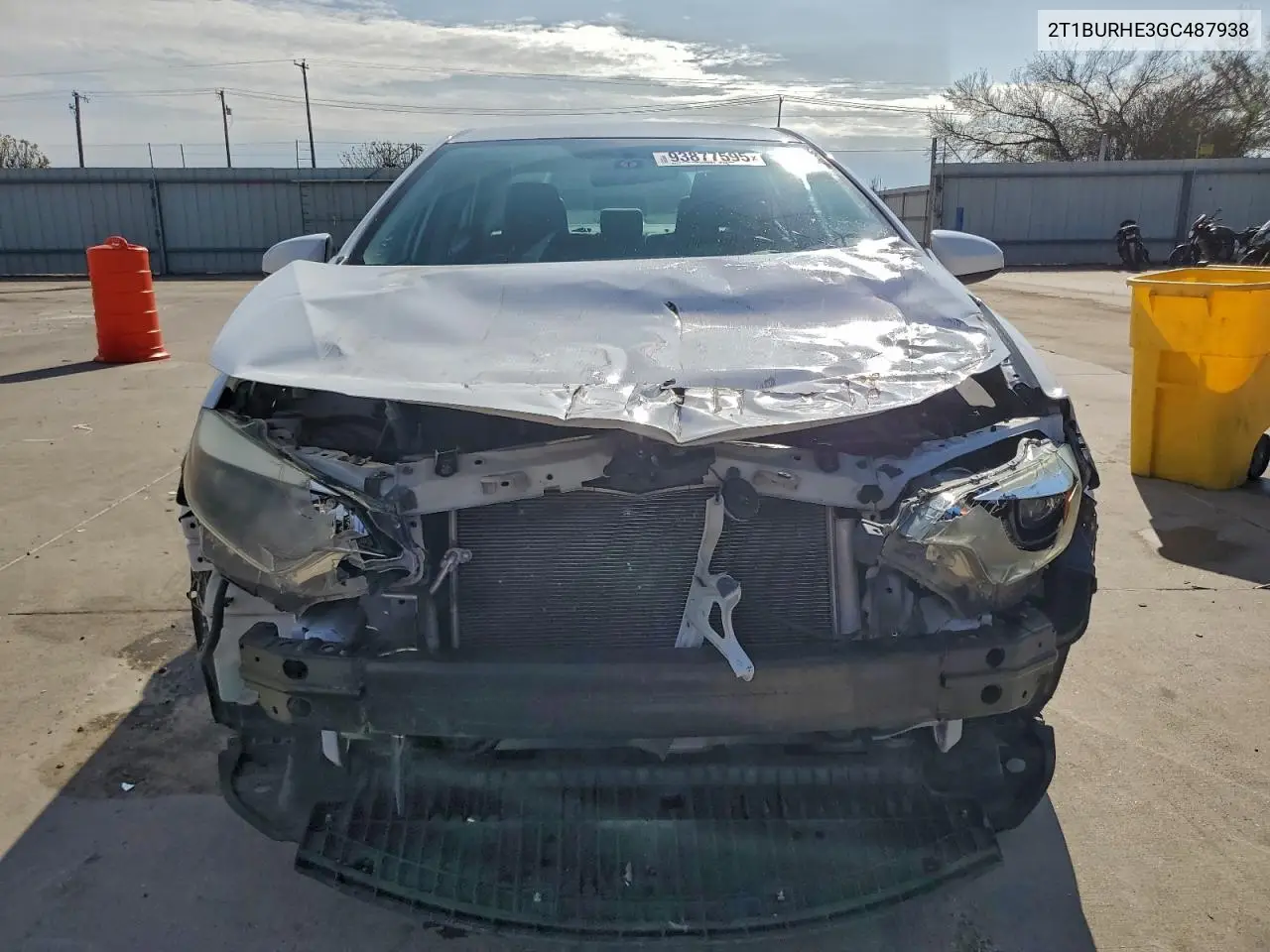 2T1BURHE3GC487938 2016 Toyota Corolla L
