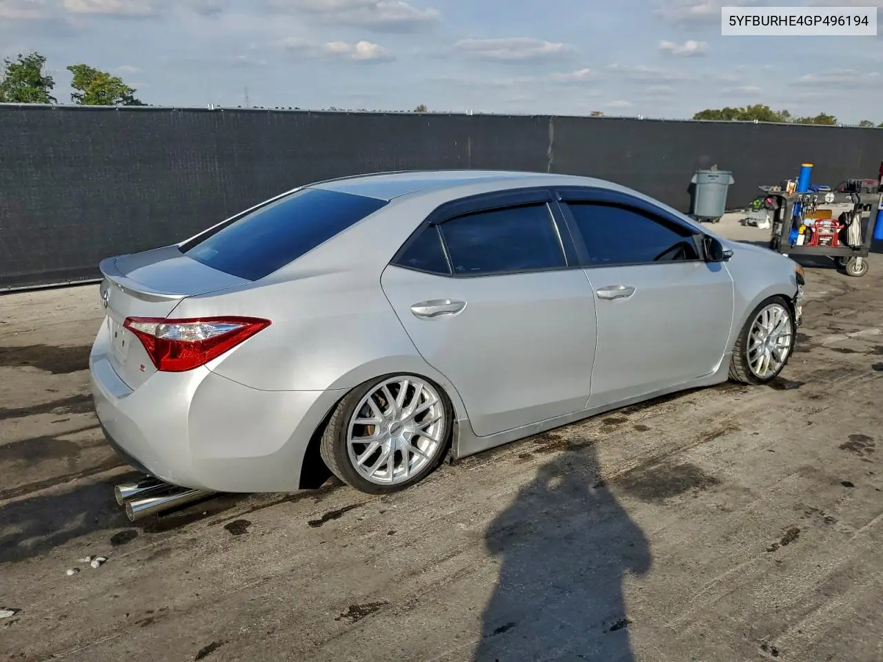 5YFBURHE4GP496194 2016 Toyota Corolla L