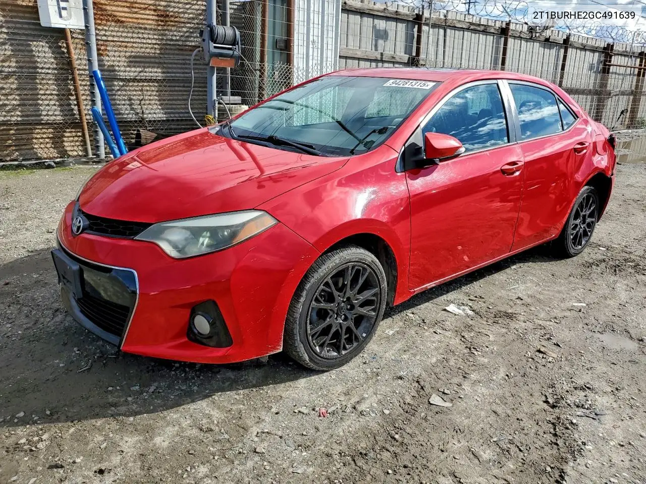 2T1BURHE2GC491639 2016 Toyota Corolla L