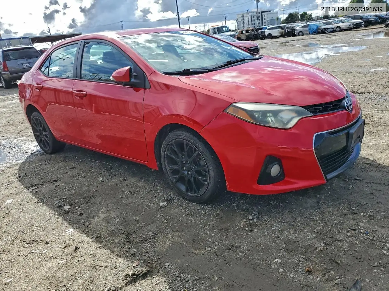 2T1BURHE2GC491639 2016 Toyota Corolla L
