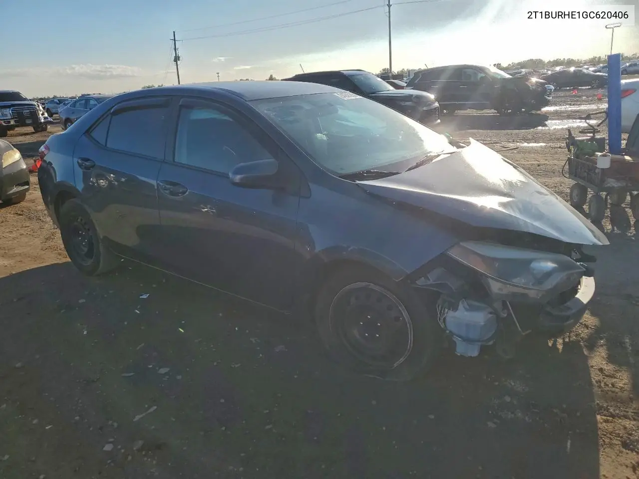 2T1BURHE1GC620406 2016 Toyota Corolla L