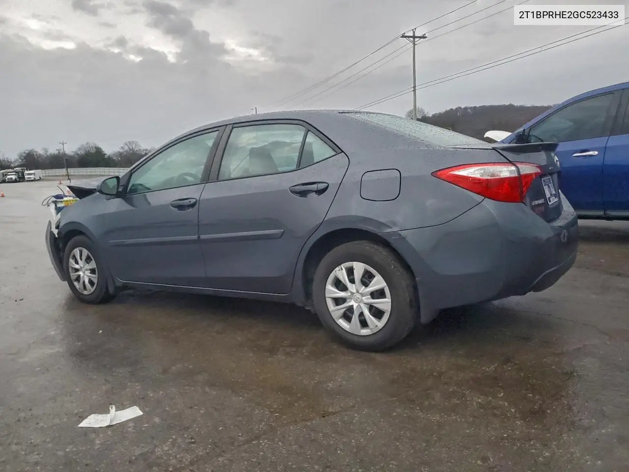 2T1BPRHE2GC523433 2016 Toyota Corolla Eco
