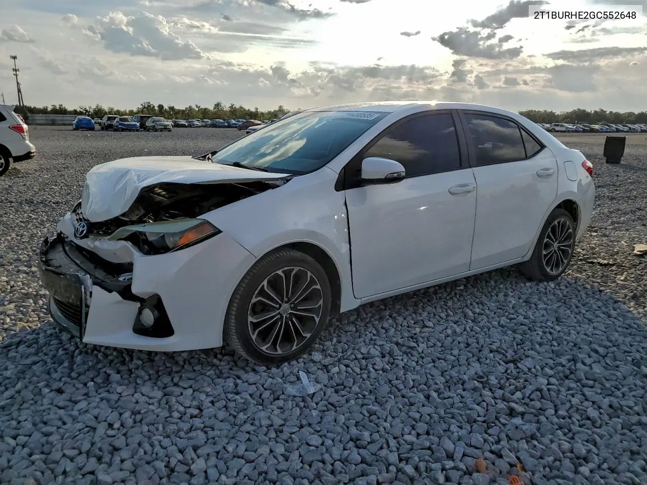 2T1BURHE2GC552648 2016 Toyota Corolla L