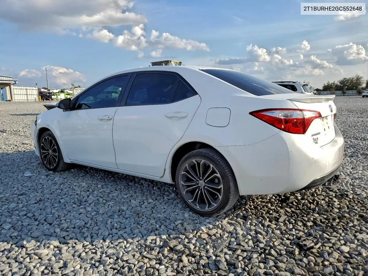 2T1BURHE2GC552648 2016 Toyota Corolla L