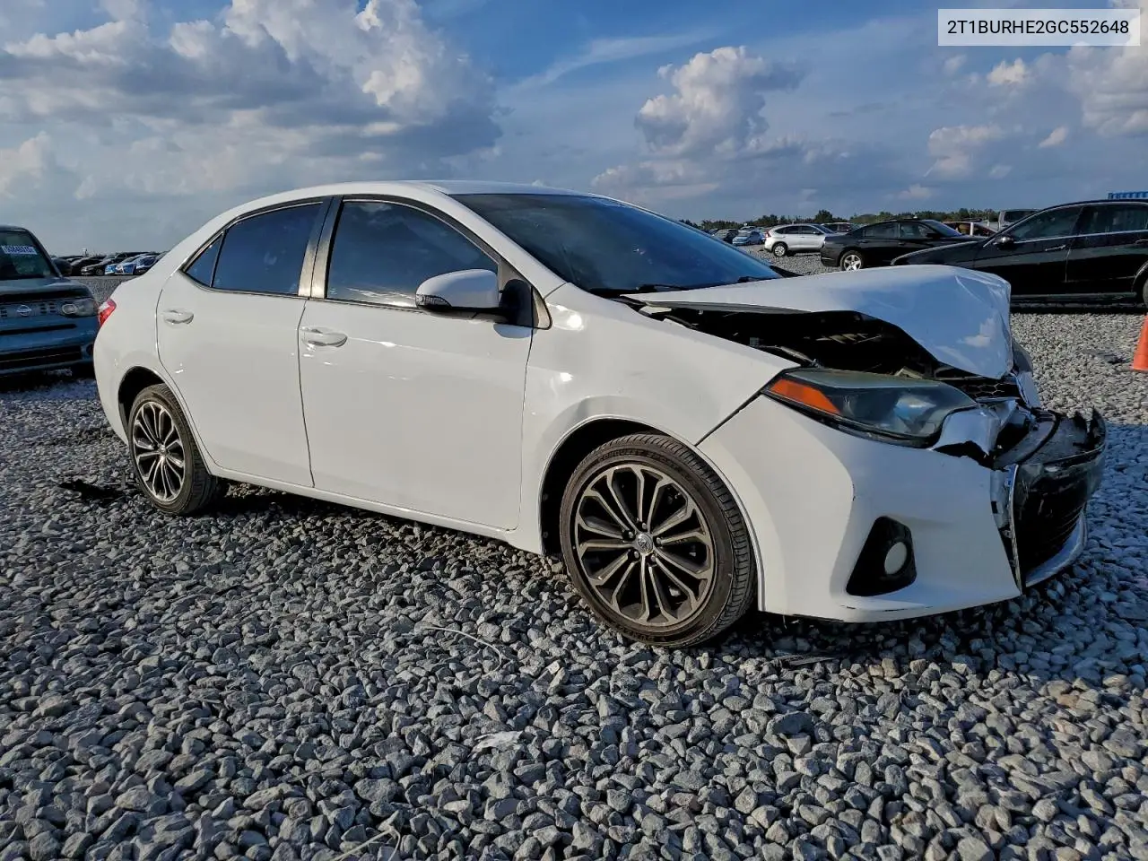 2T1BURHE2GC552648 2016 Toyota Corolla L