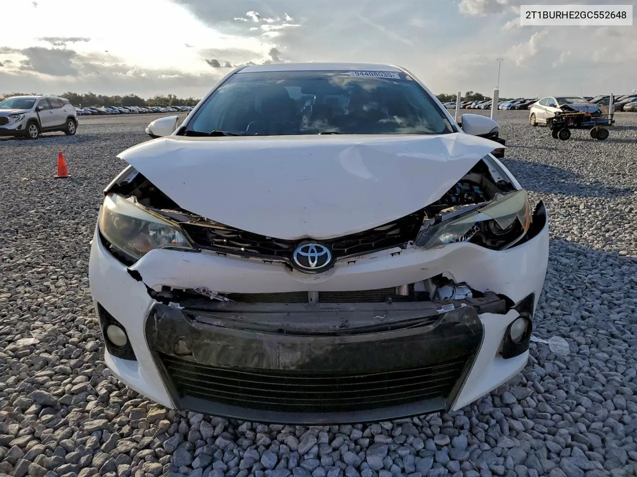 2T1BURHE2GC552648 2016 Toyota Corolla L