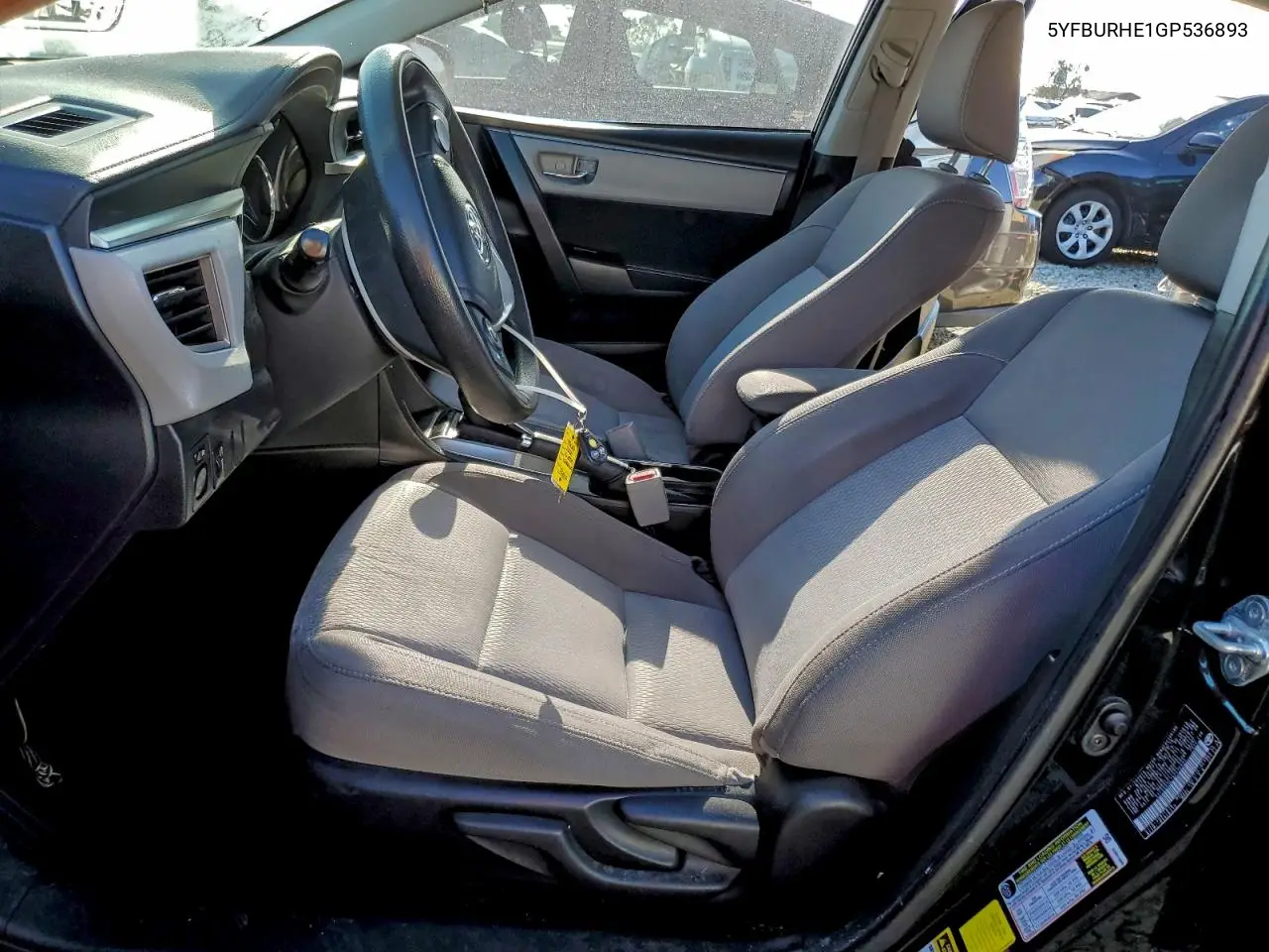 5YFBURHE1GP536893 2016 Toyota Corolla L