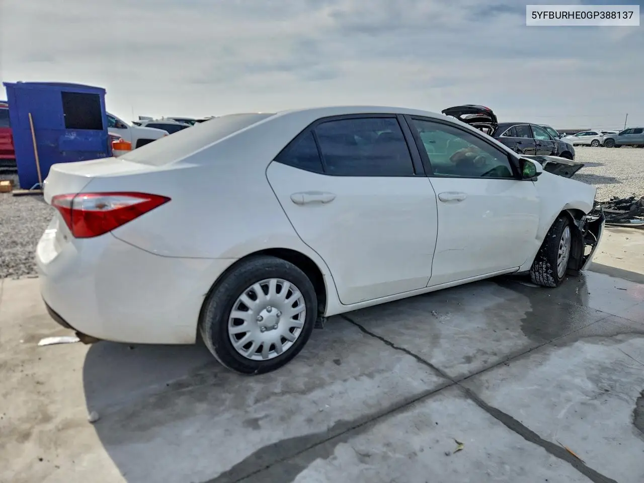 5YFBURHE0GP388137 2016 Toyota Corolla L