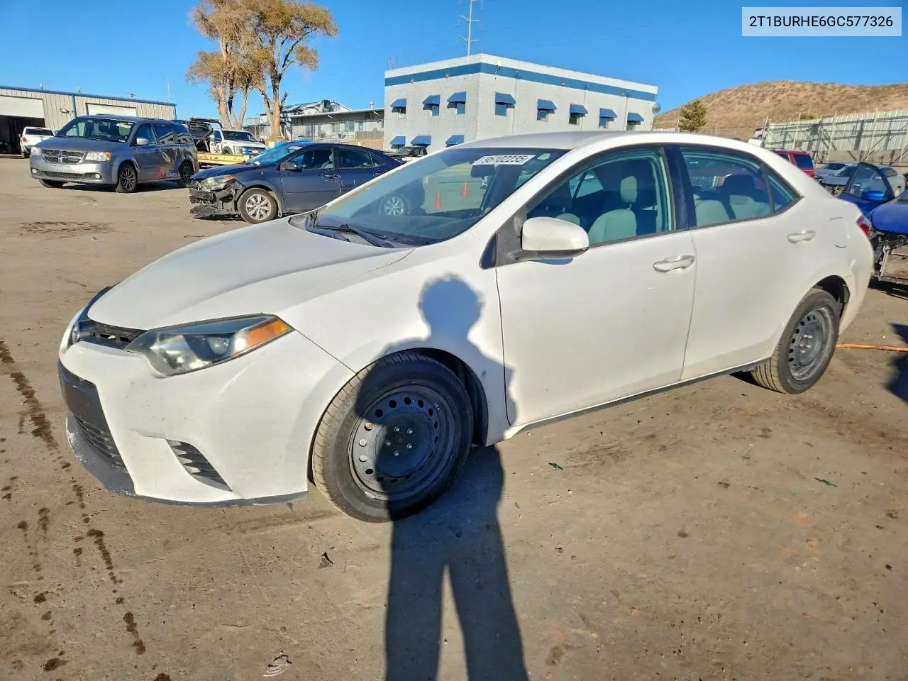 2T1BURHE6GC577326 2016 Toyota Corolla L