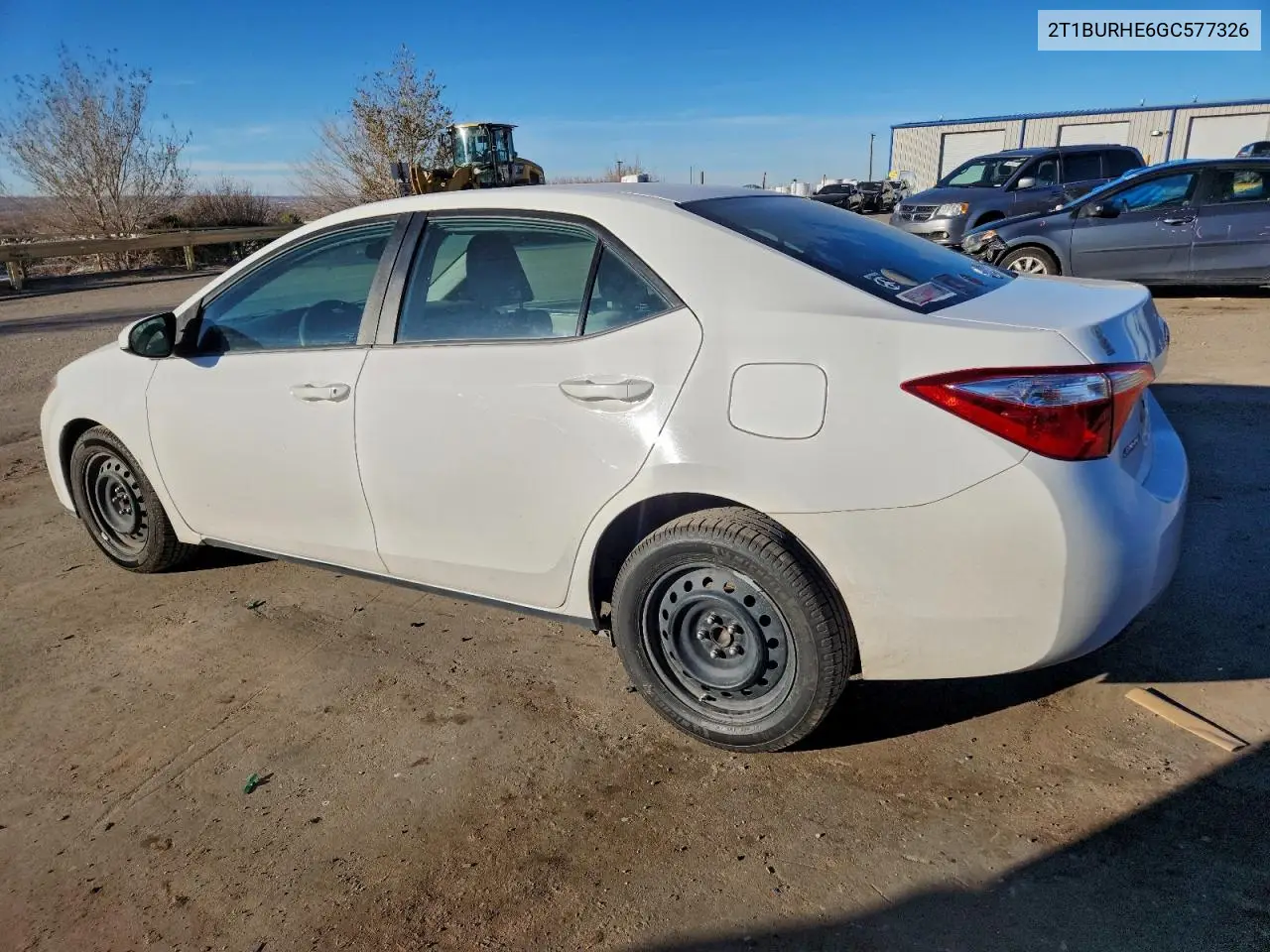 2T1BURHE6GC577326 2016 Toyota Corolla L