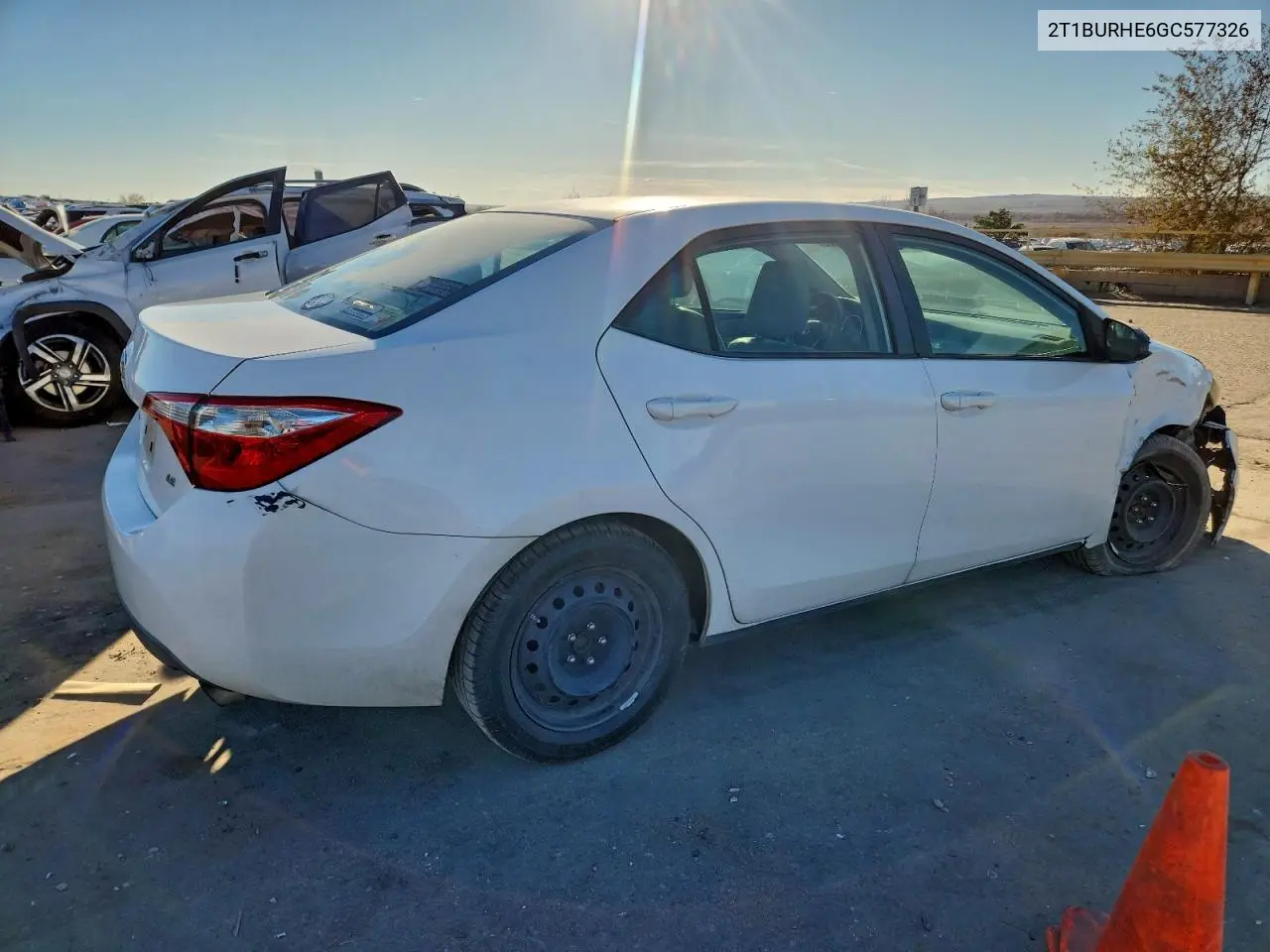 2T1BURHE6GC577326 2016 Toyota Corolla L