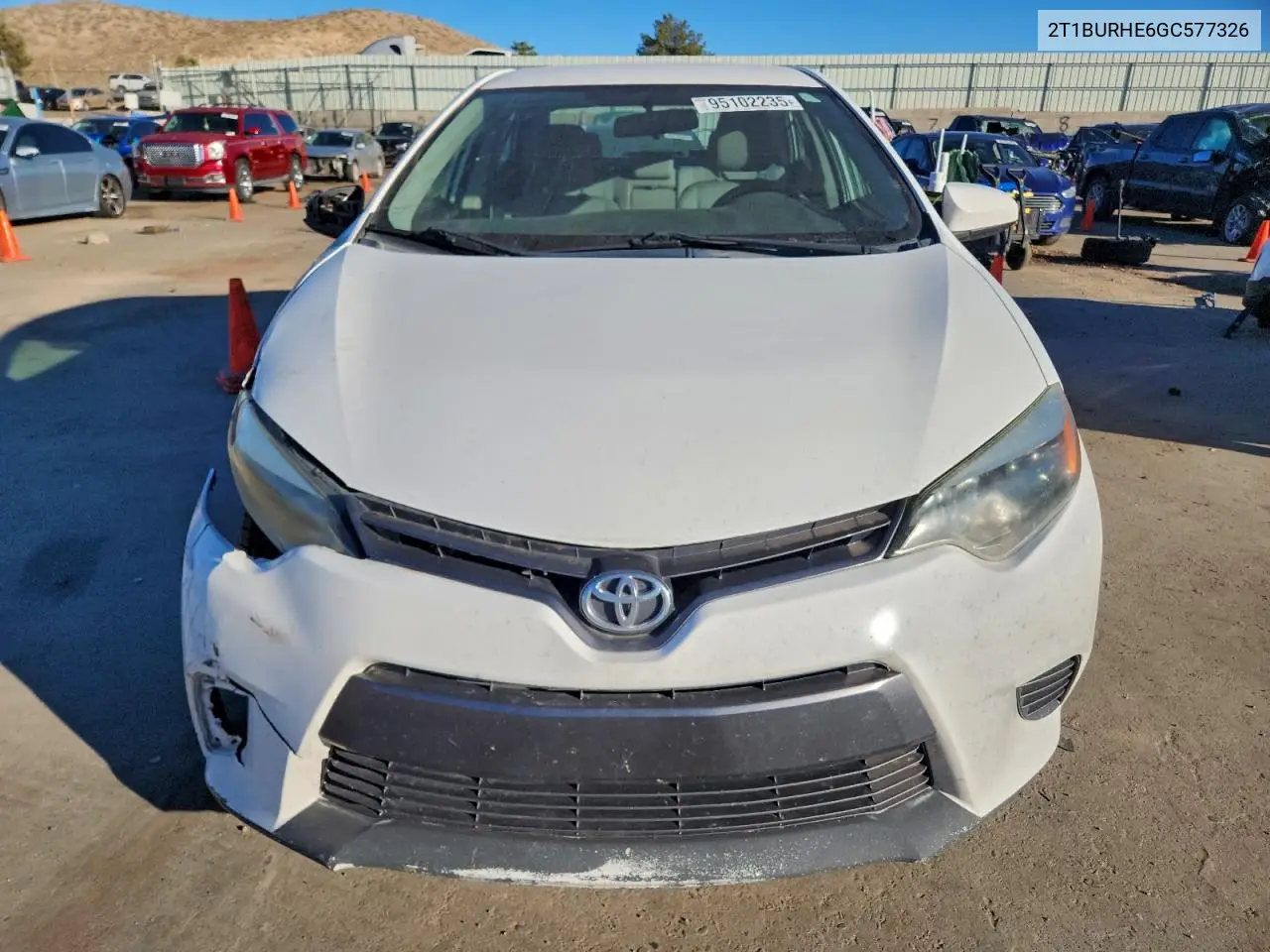 2T1BURHE6GC577326 2016 Toyota Corolla L