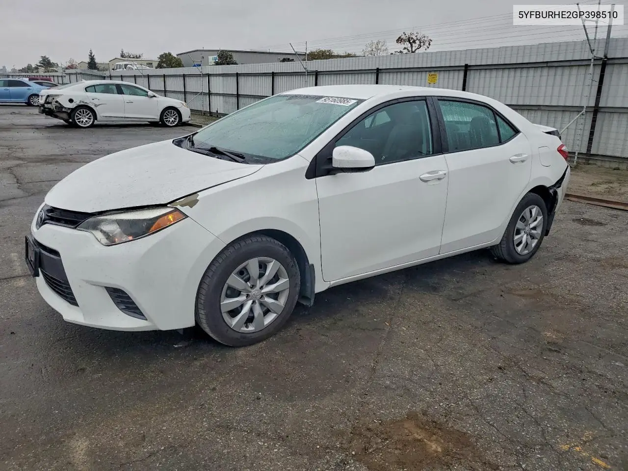 5YFBURHE2GP398510 2016 Toyota Corolla L