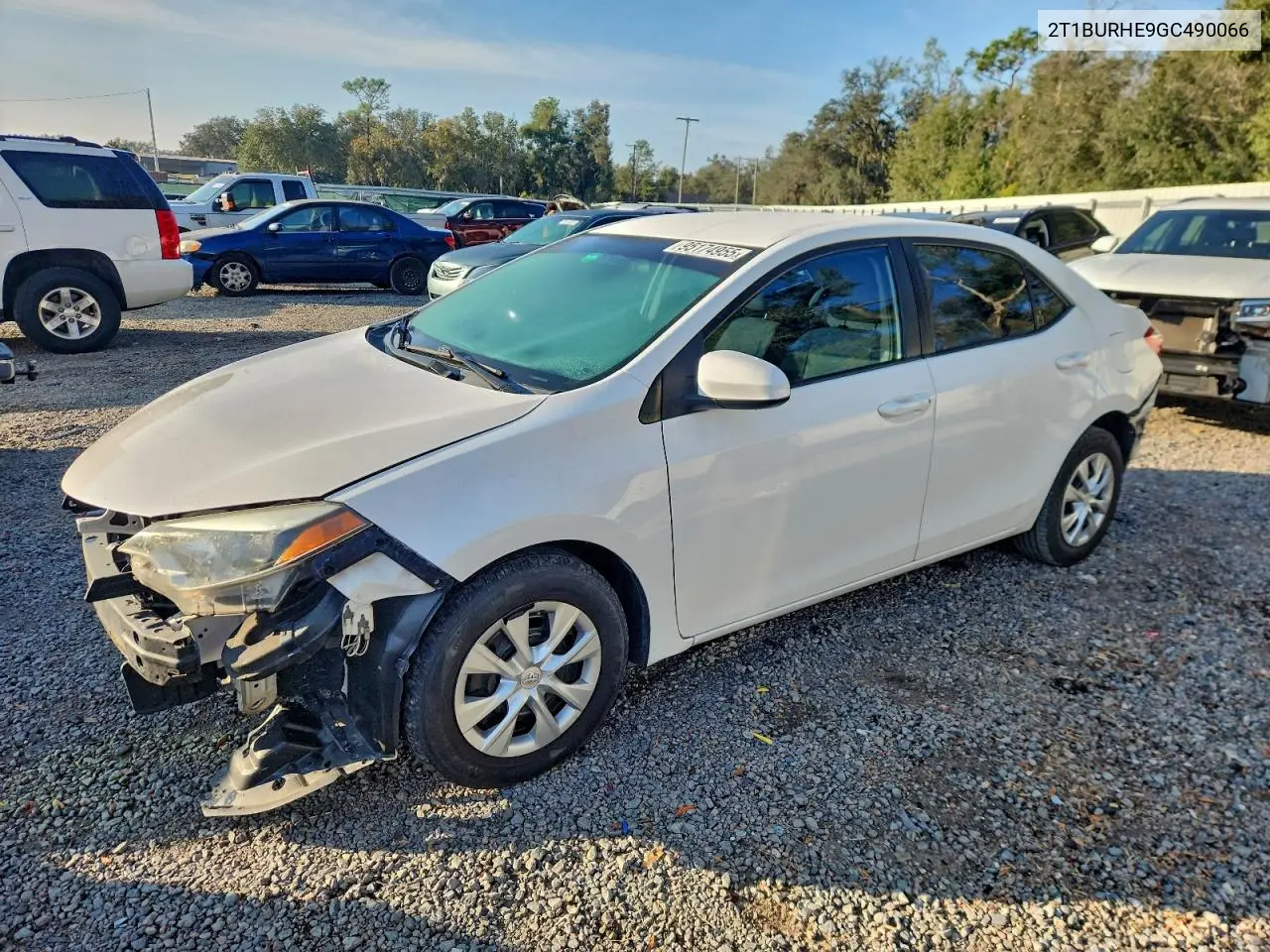 2T1BURHE9GC490066 2016 Toyota Corolla L