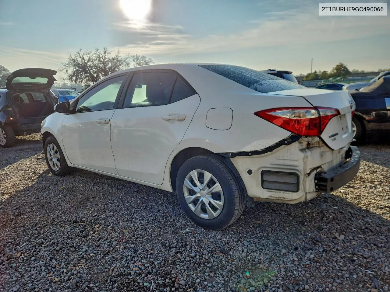 2T1BURHE9GC490066 2016 Toyota Corolla L
