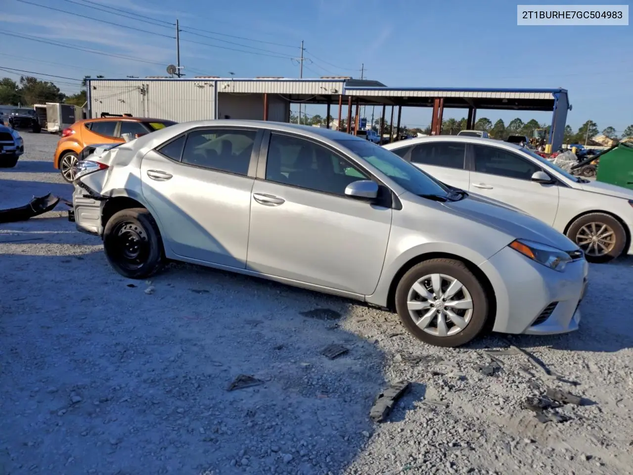 2T1BURHE7GC504983 2016 Toyota Corolla L