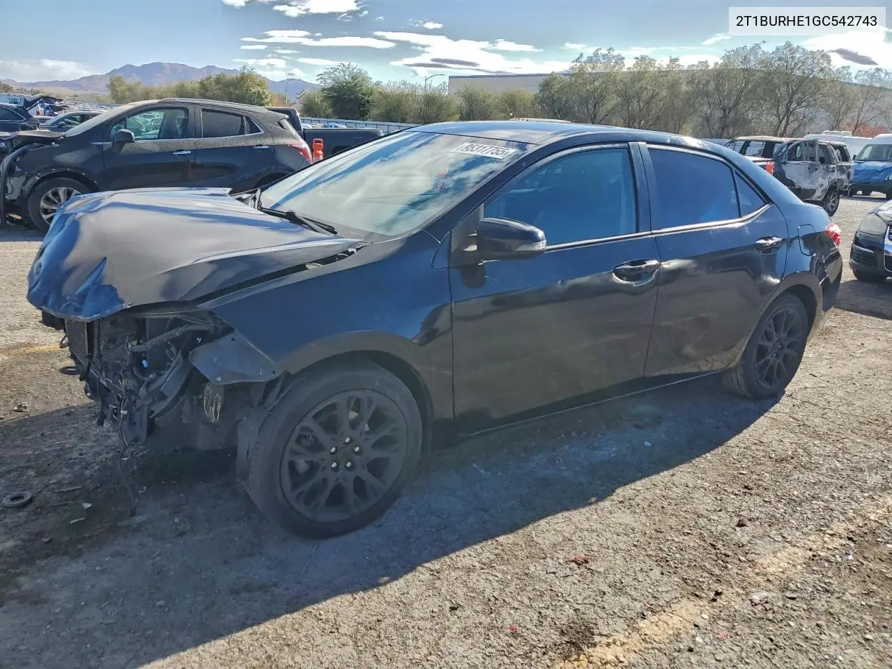 2T1BURHE1GC542743 2016 Toyota Corolla L