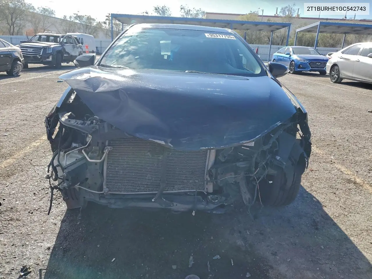 2T1BURHE1GC542743 2016 Toyota Corolla L