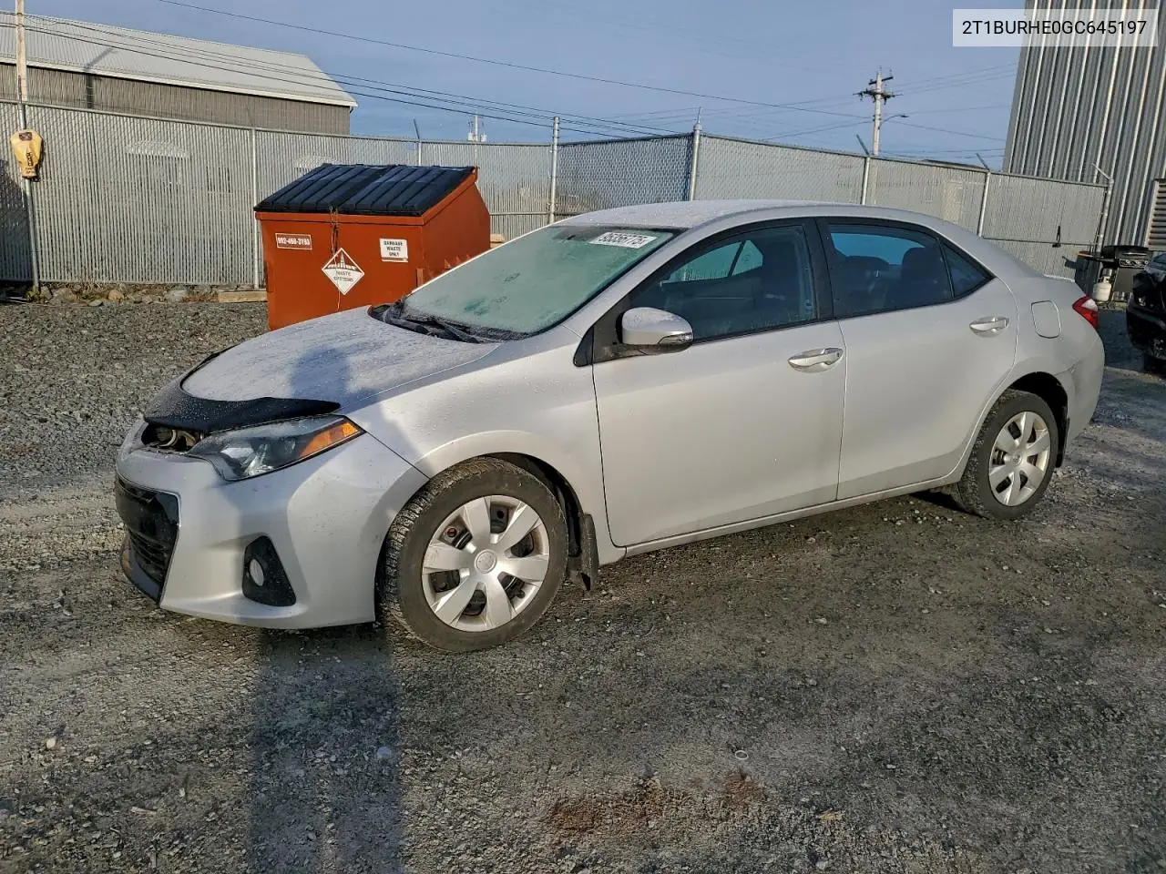 2T1BURHE0GC645197 2016 Toyota Corolla L