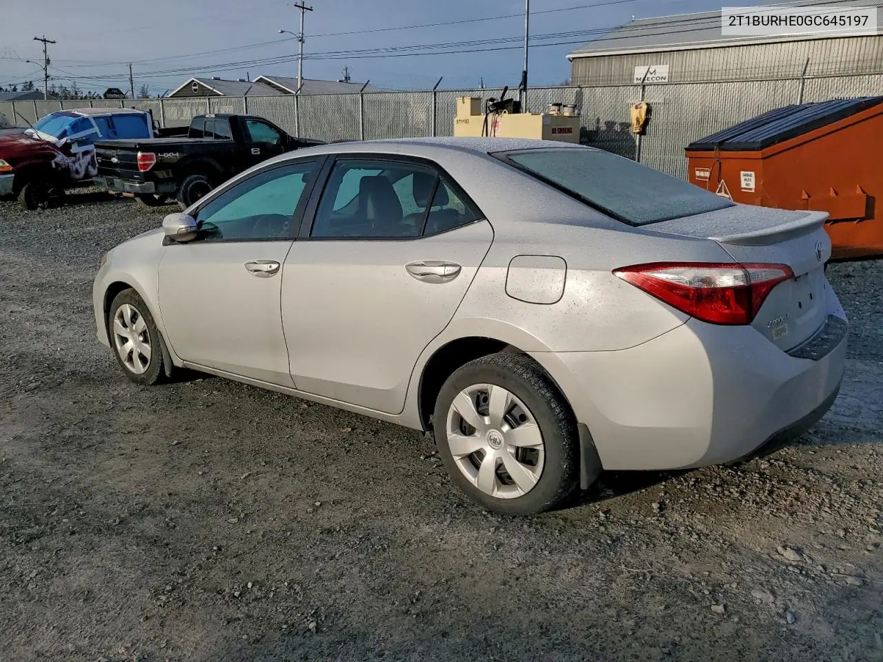 2T1BURHE0GC645197 2016 Toyota Corolla L