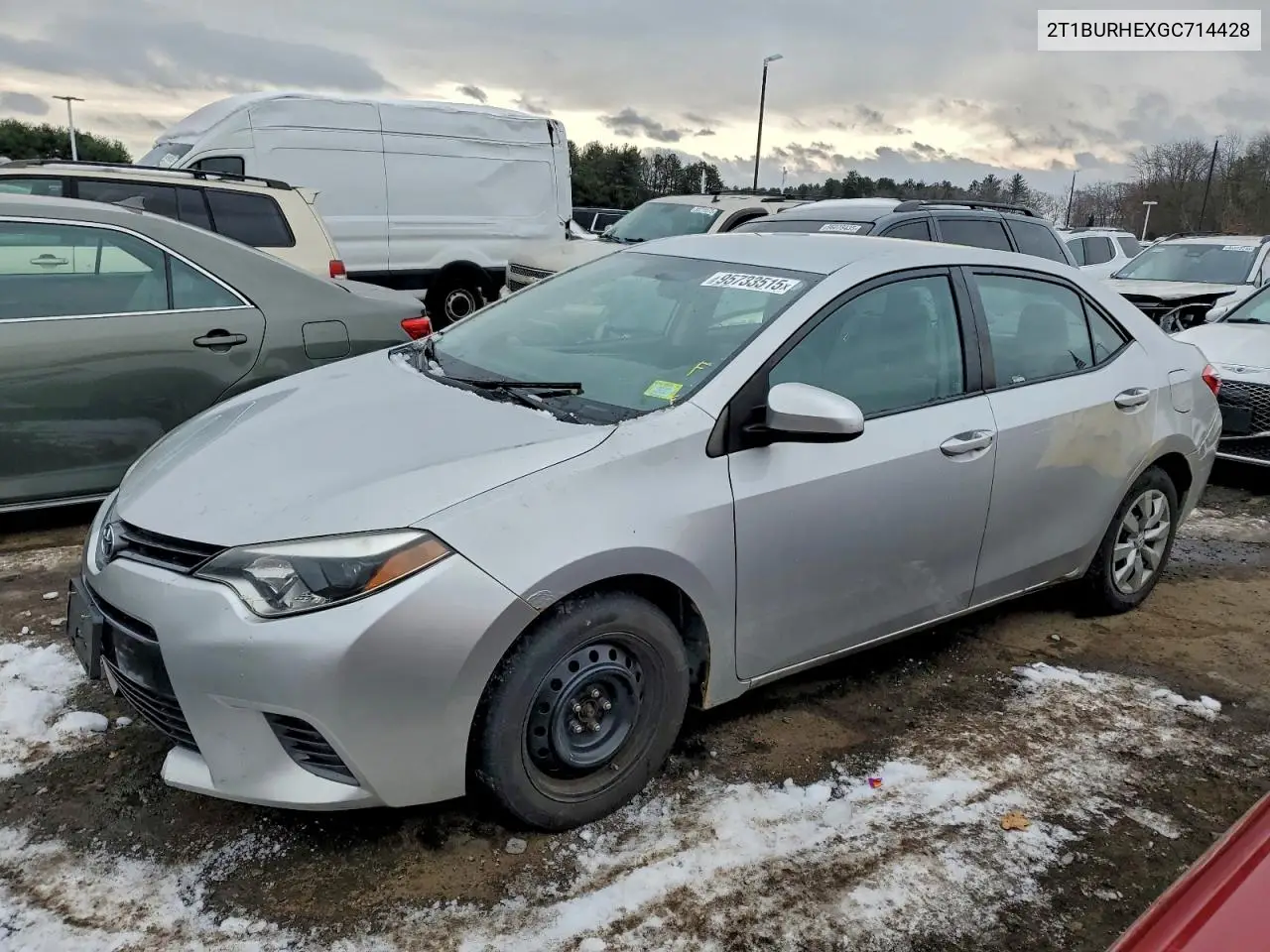 2T1BURHEXGC714428 2016 Toyota Corolla L