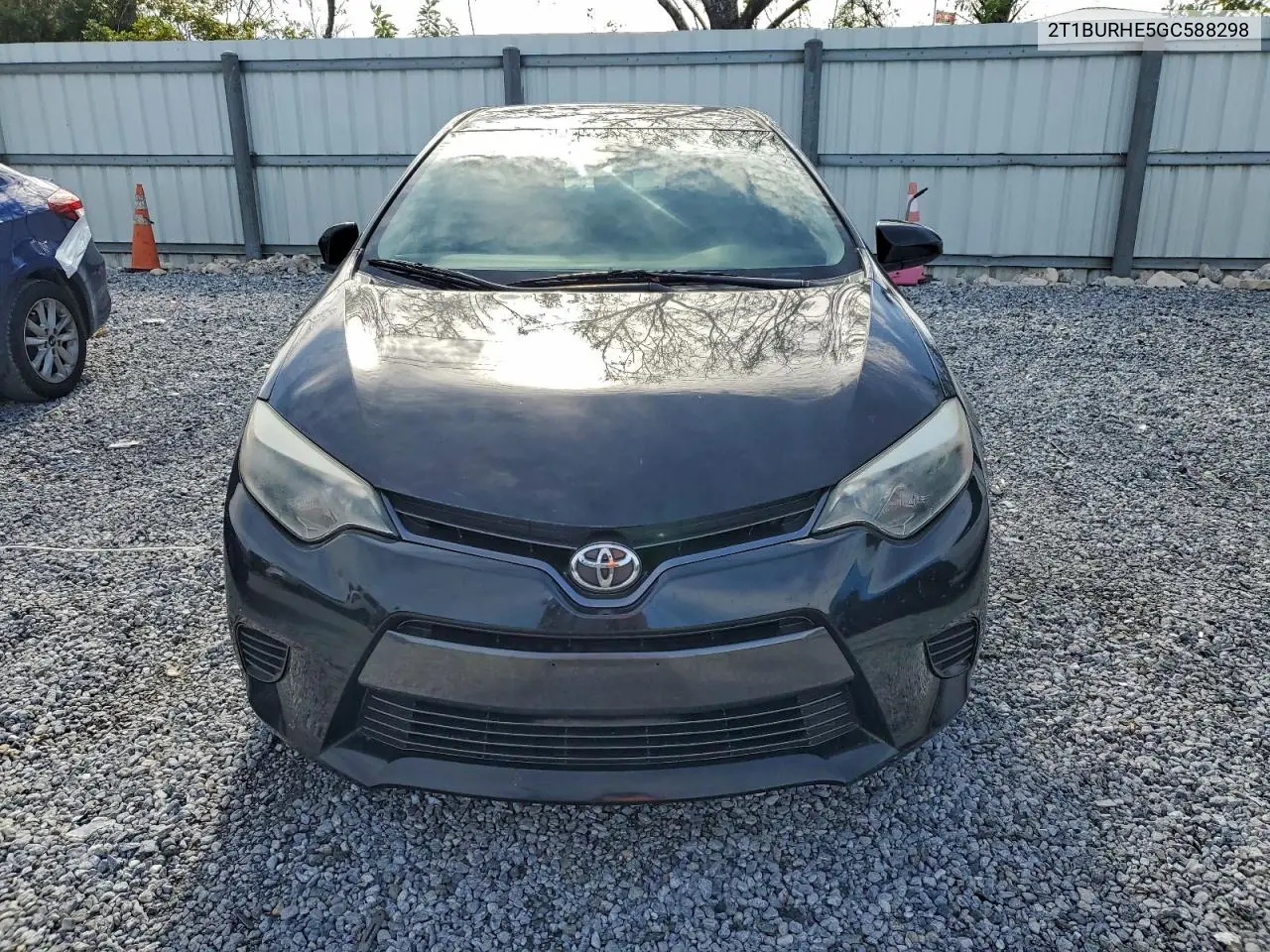 2T1BURHE5GC588298 2016 Toyota Corolla L
